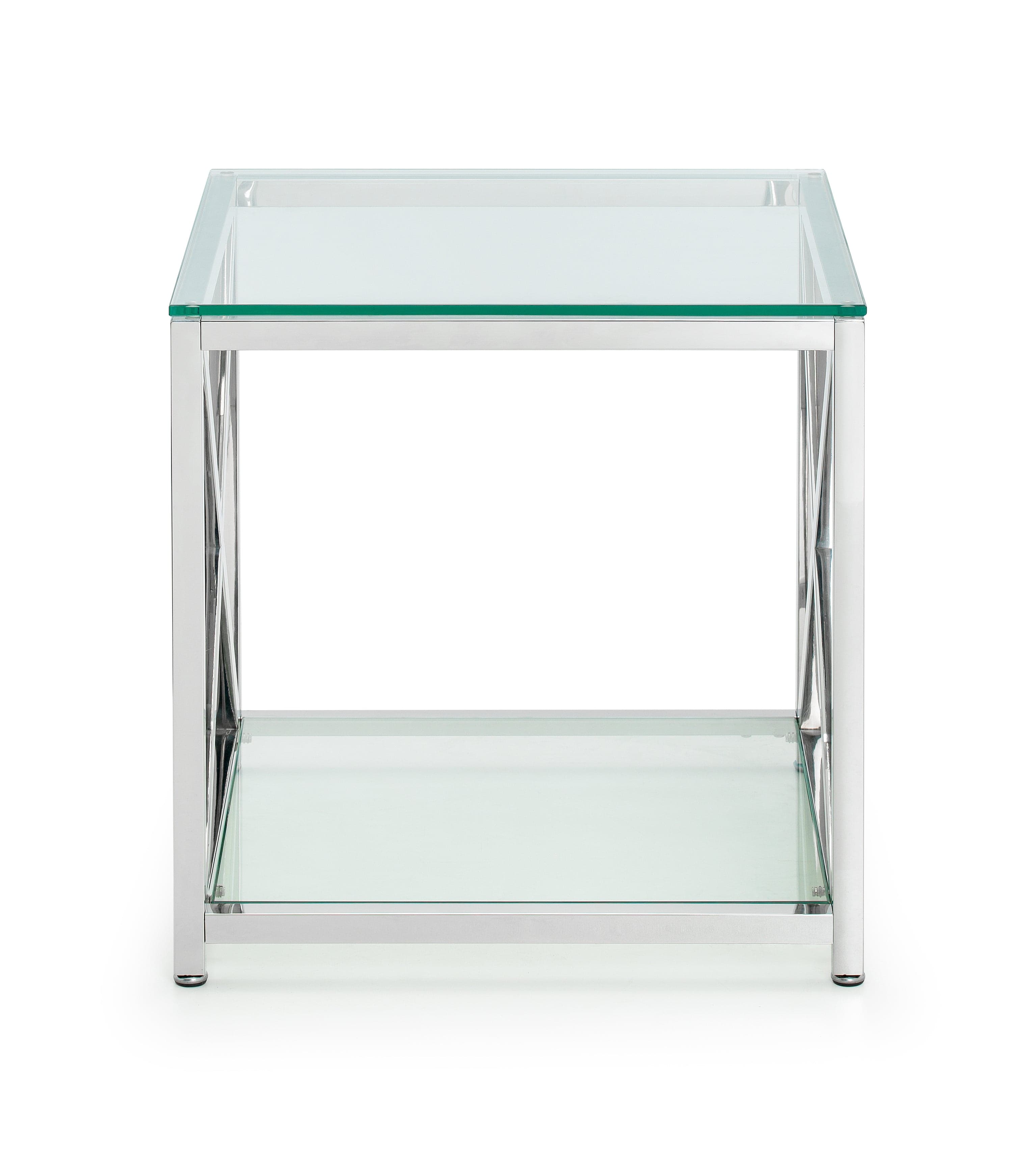 Miami Lamp Table - Silver – Julian Bowen, view 3