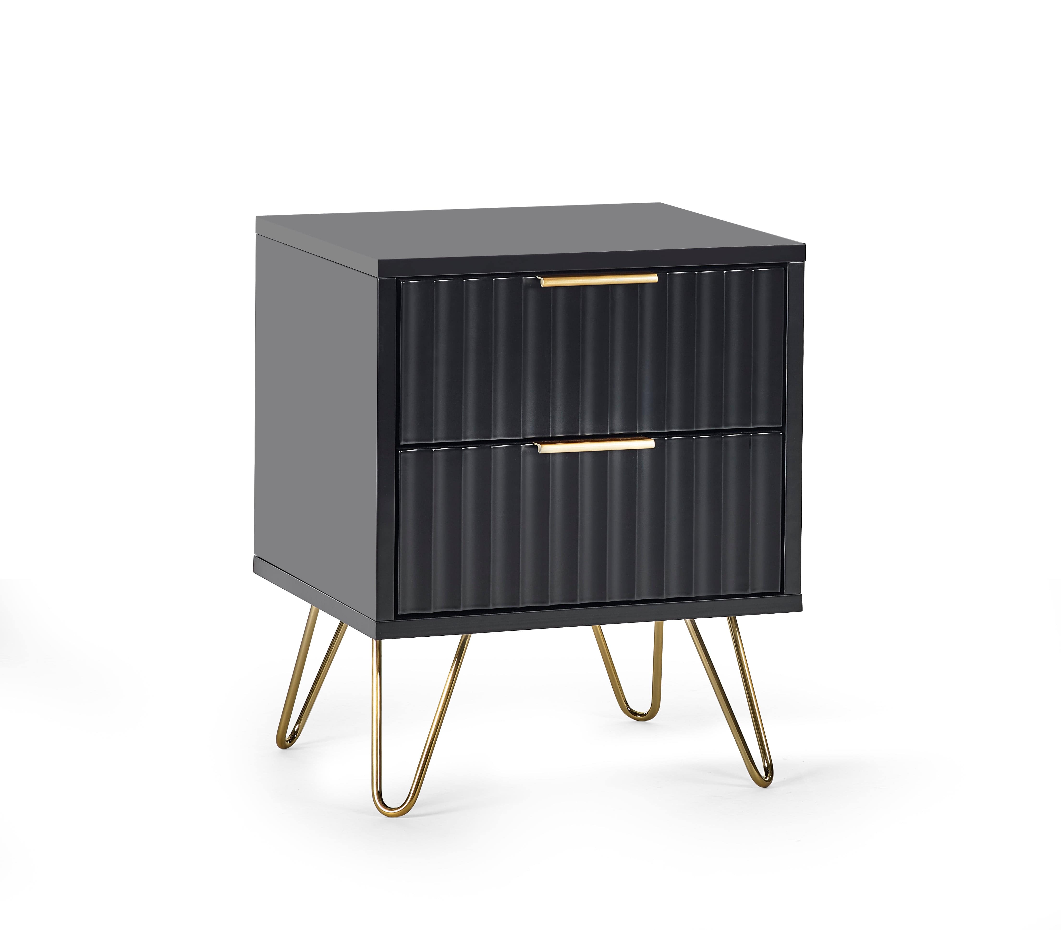 Murano Lamp Table - Matt Black – Julian Bowen