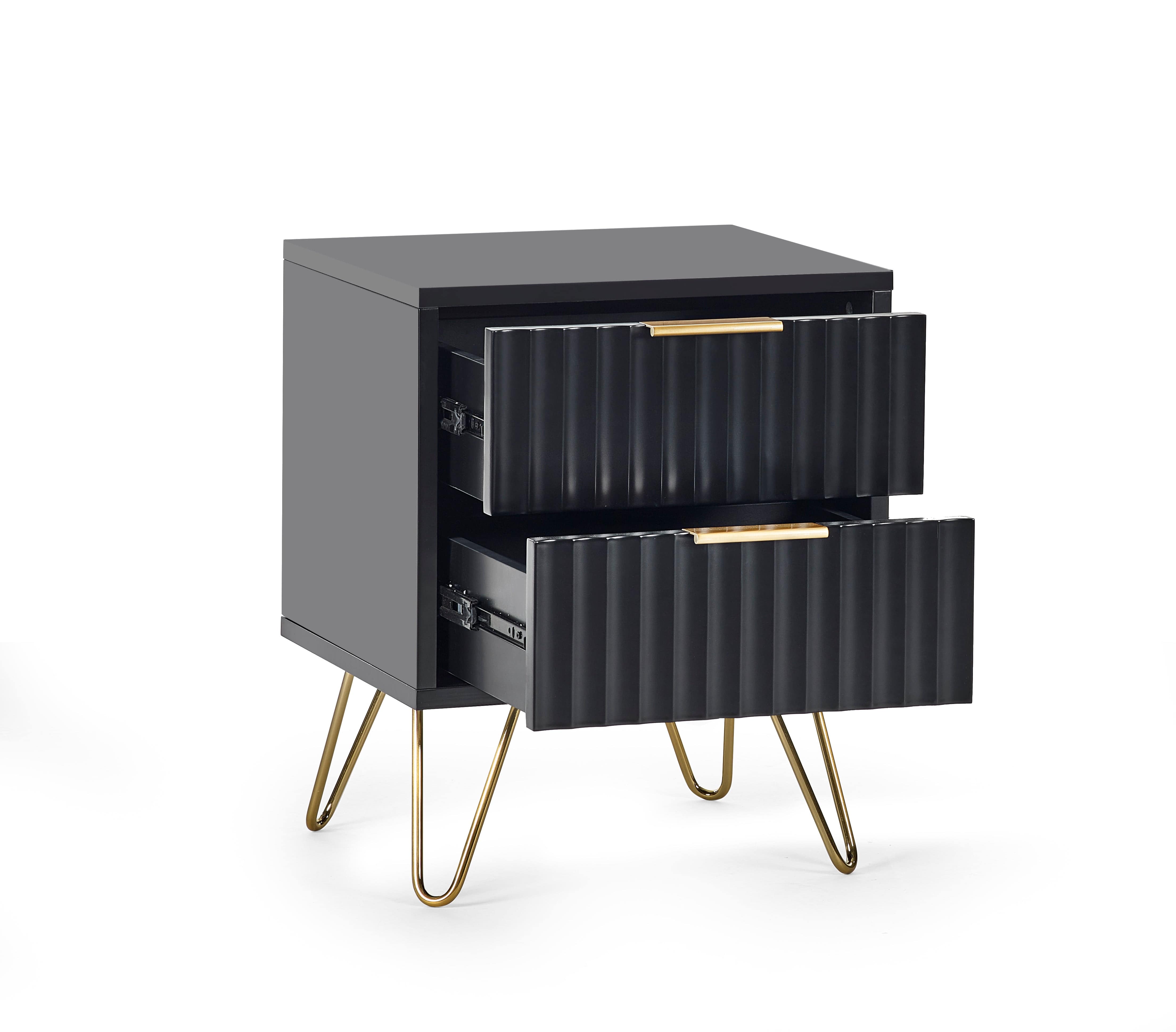 Murano Lamp Table - Matt Black – Julian Bowen, view 3