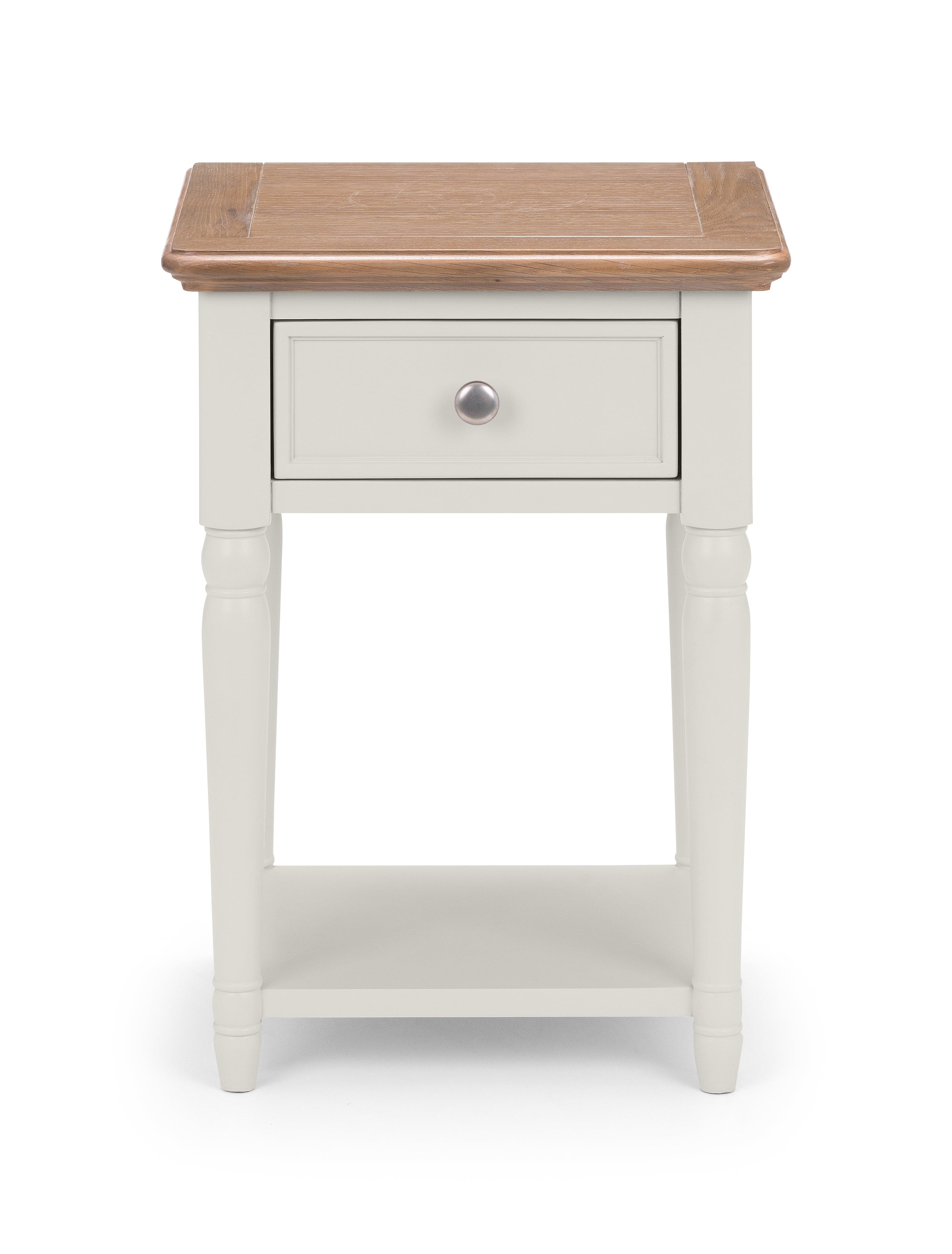 Provence 1 Drawer Lamp Table – Julian Bowen, view 2