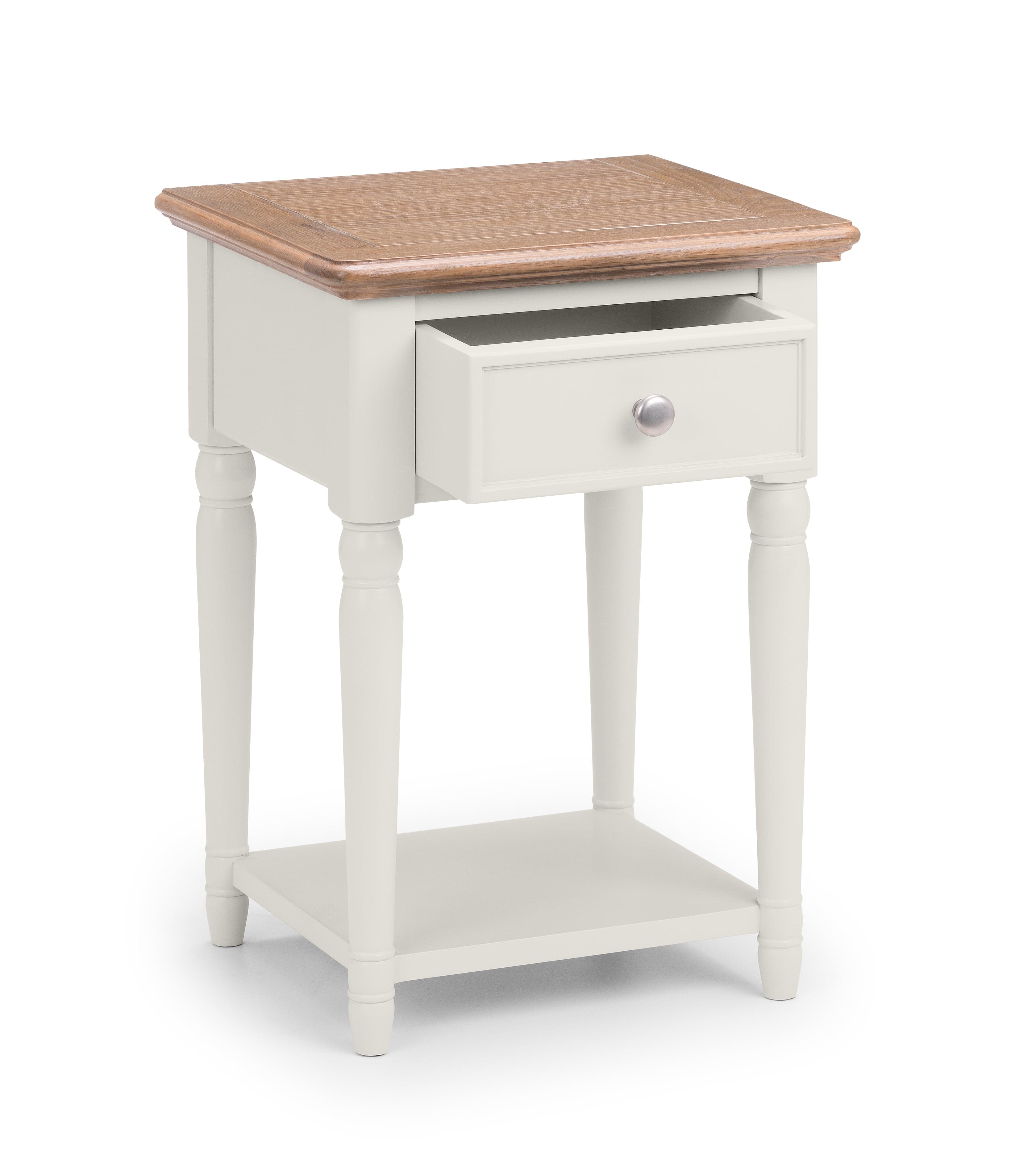 Provence 1 Drawer Lamp Table – Julian Bowen, view 3