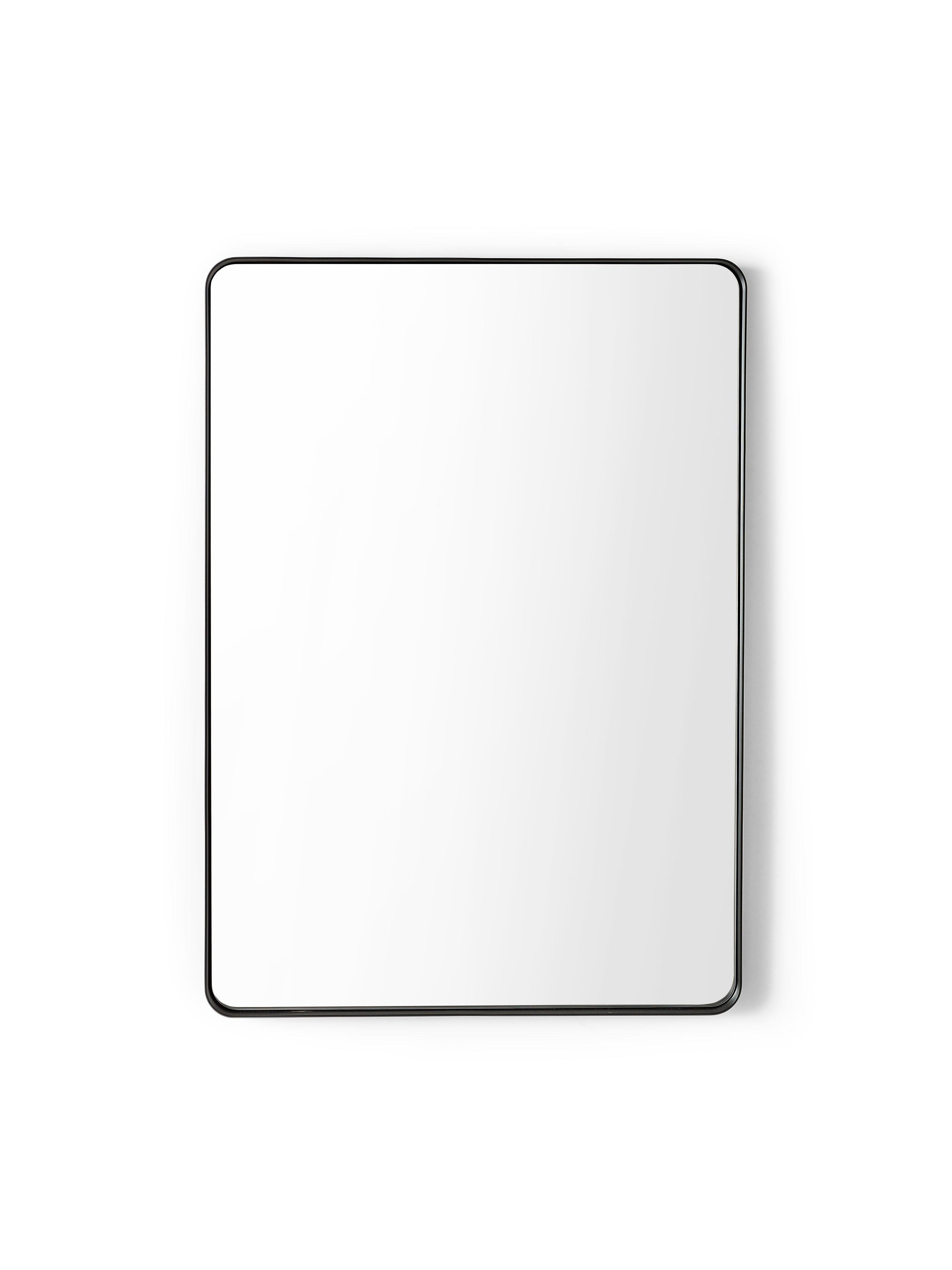 Jaya Black Frame Rectangular Wall Mirror – Julian Bowen, view 3