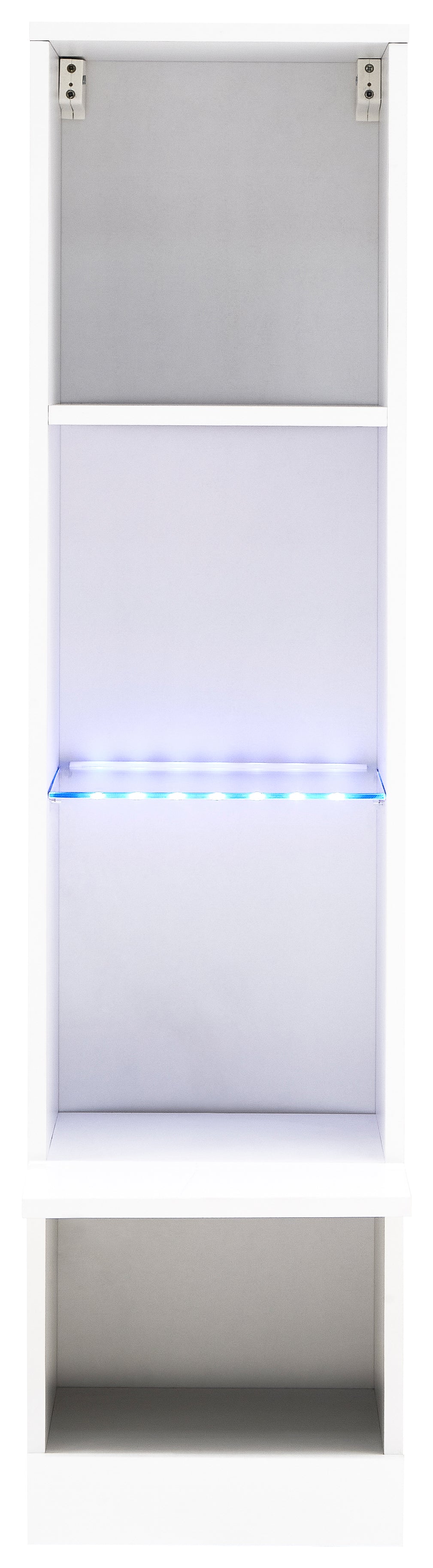 Galicia Tall Shelf Unit With Led White – GFW, view 10