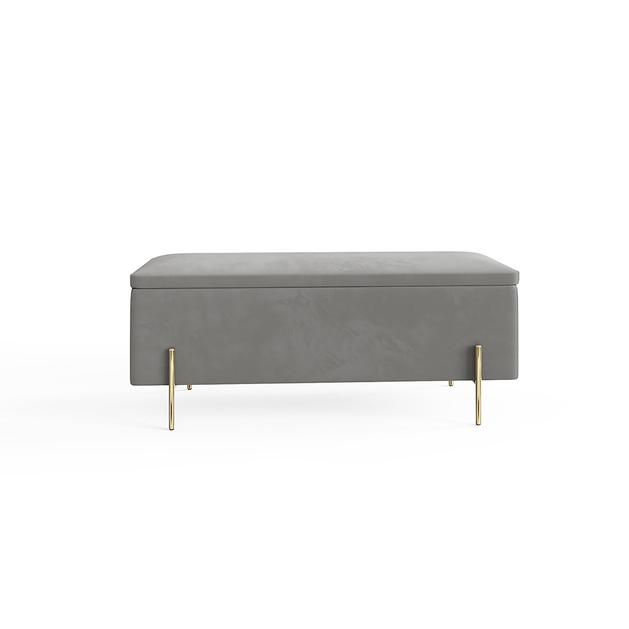 Mystica Ottoman Storage Bench Grey – GFW, view 5