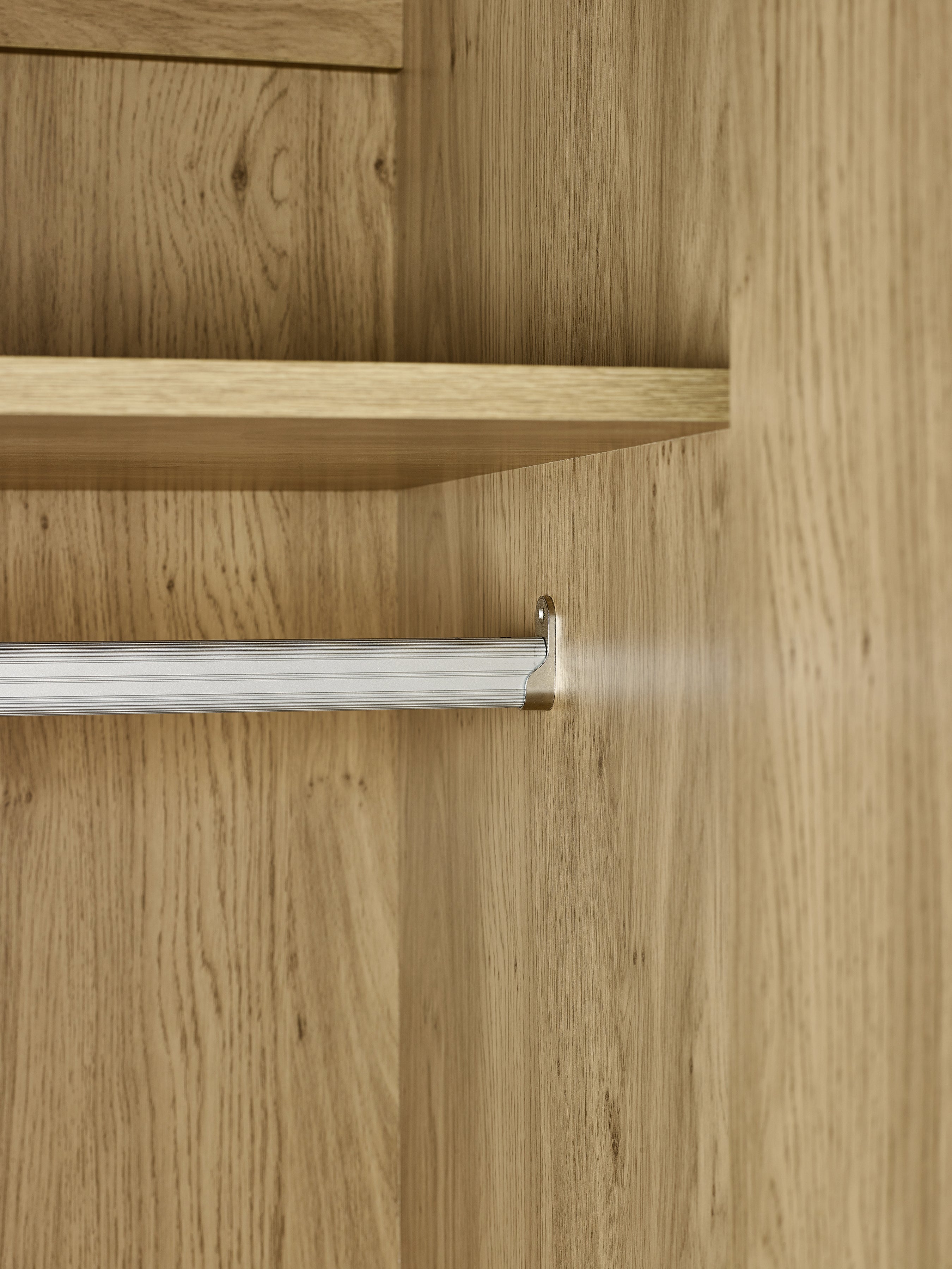 Ingrid 2 Door Wardrobe Oak – Julian Bowen, view 12