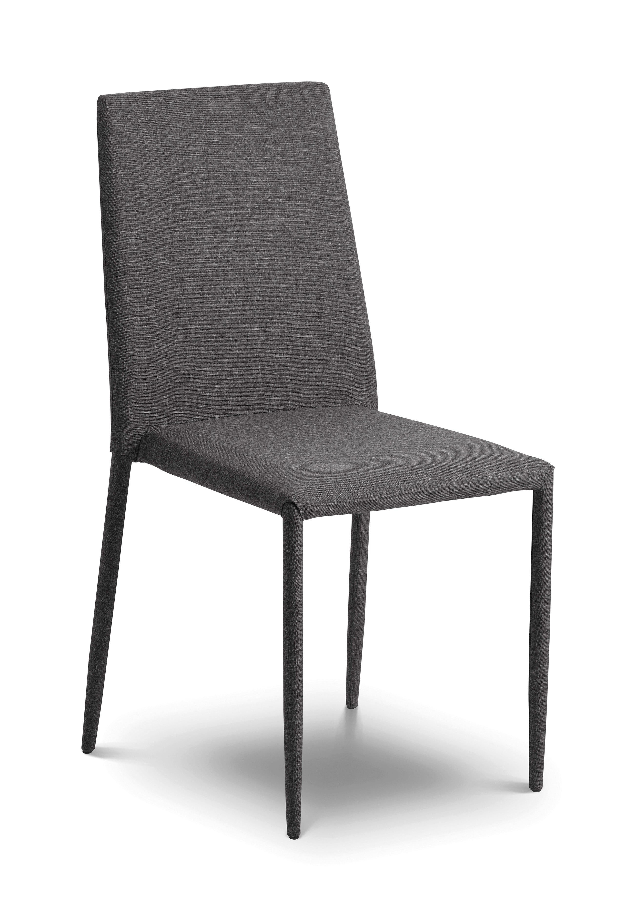 Jazz Fabric Chairs Slate Grey (Set Of 4) – Julian Bowen