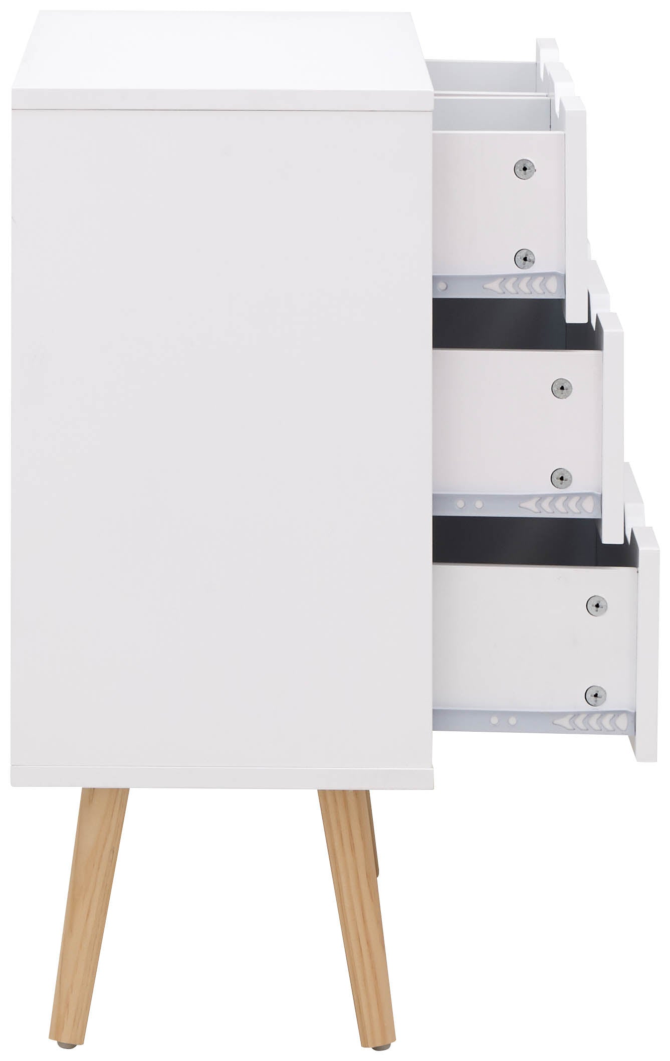 Nyborg 2+2 Drawer Chest – White