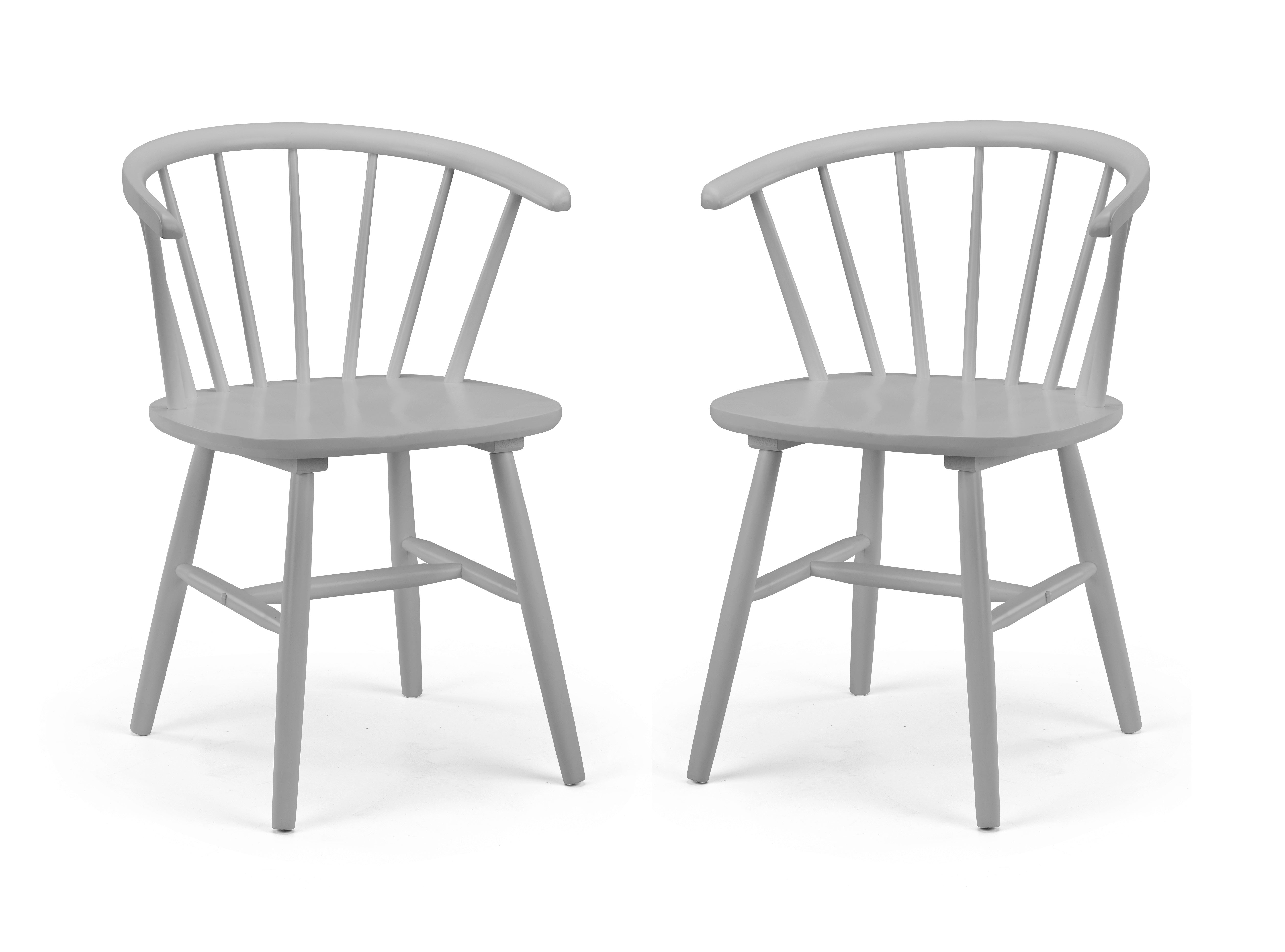 Modena Dining Chairs - Grey (Set Of 2) – Julian Bowen