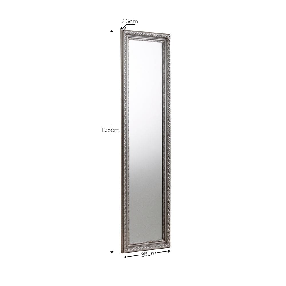 Allegro Dress Mirror - Pewter – Julian Bowen, view 3