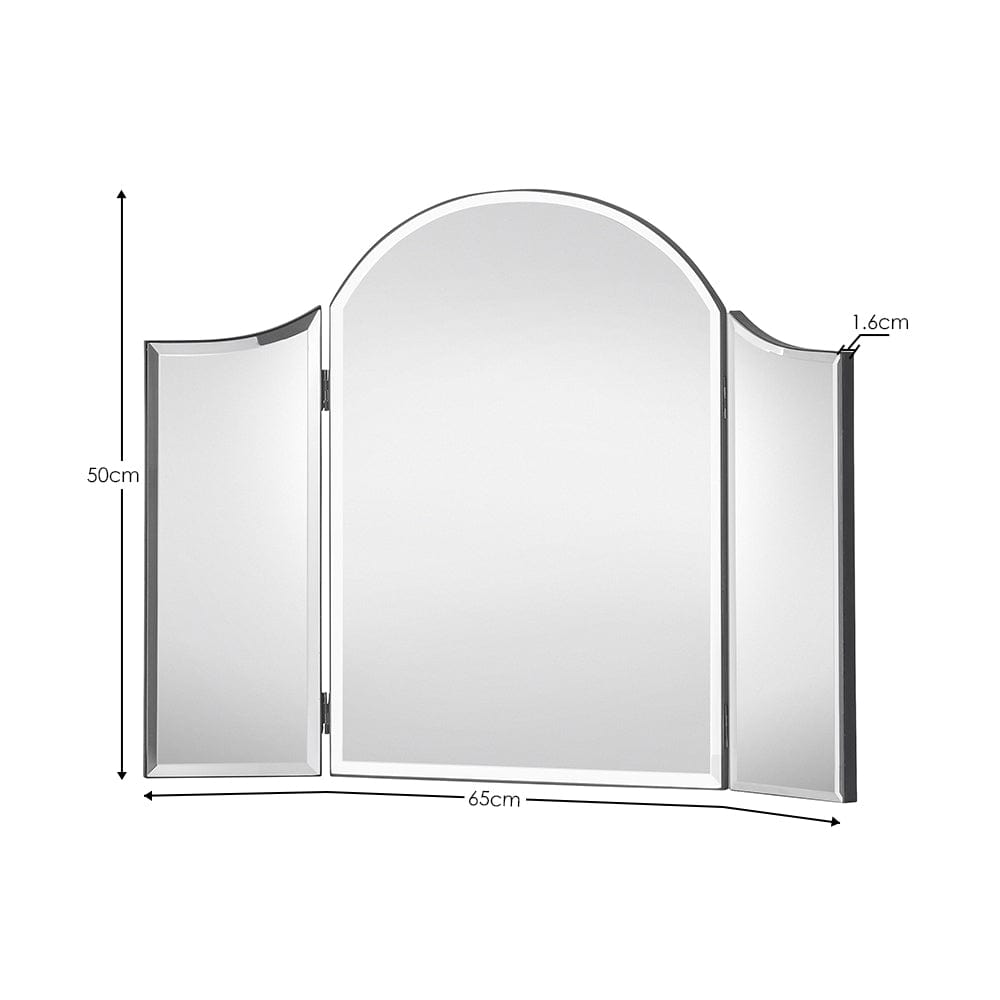 Canto Curved Dressing Table Mirror – Julian Bowen, view 3