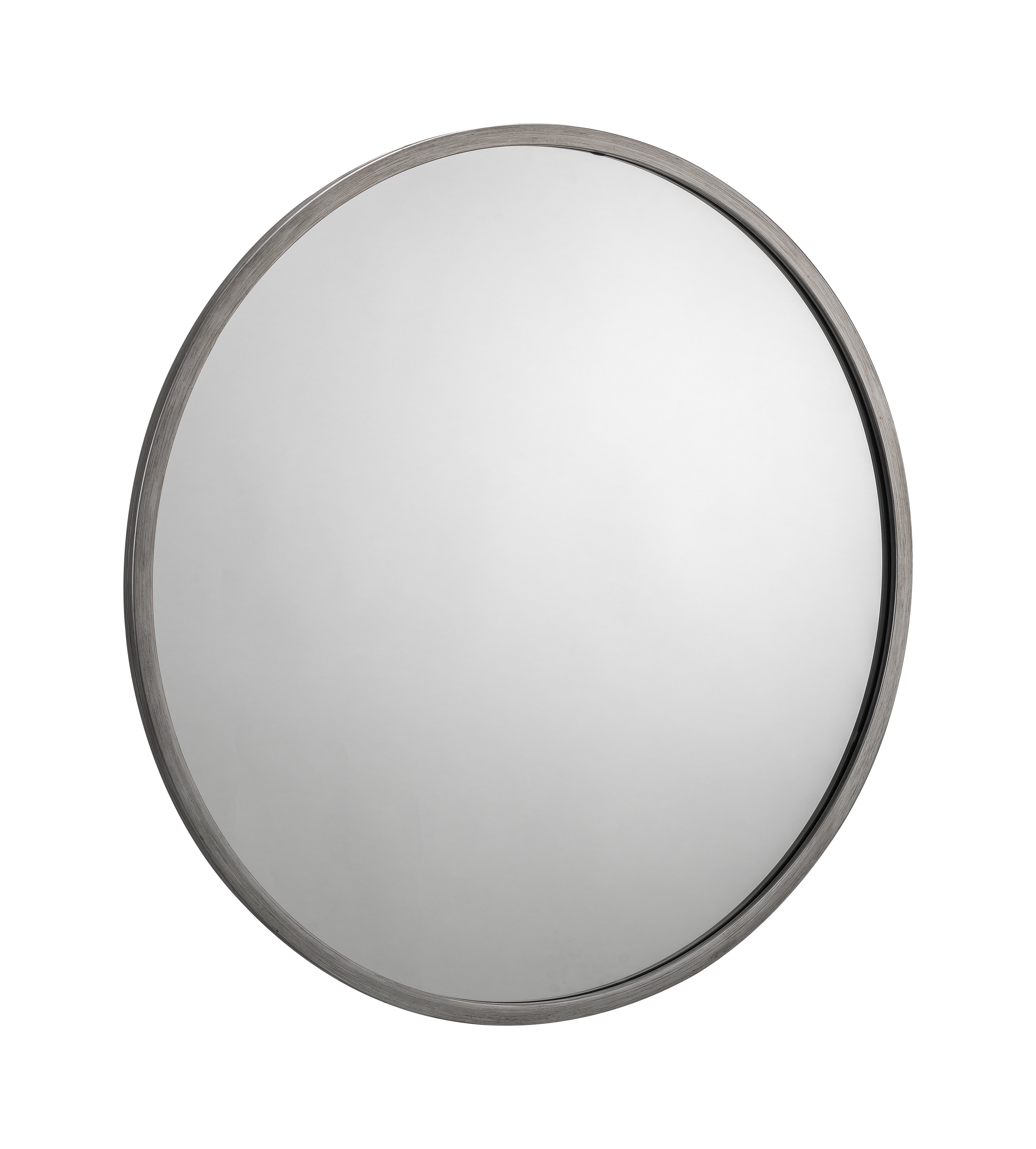 Octave Round Pewter Wall Mirror – Julian Bowen