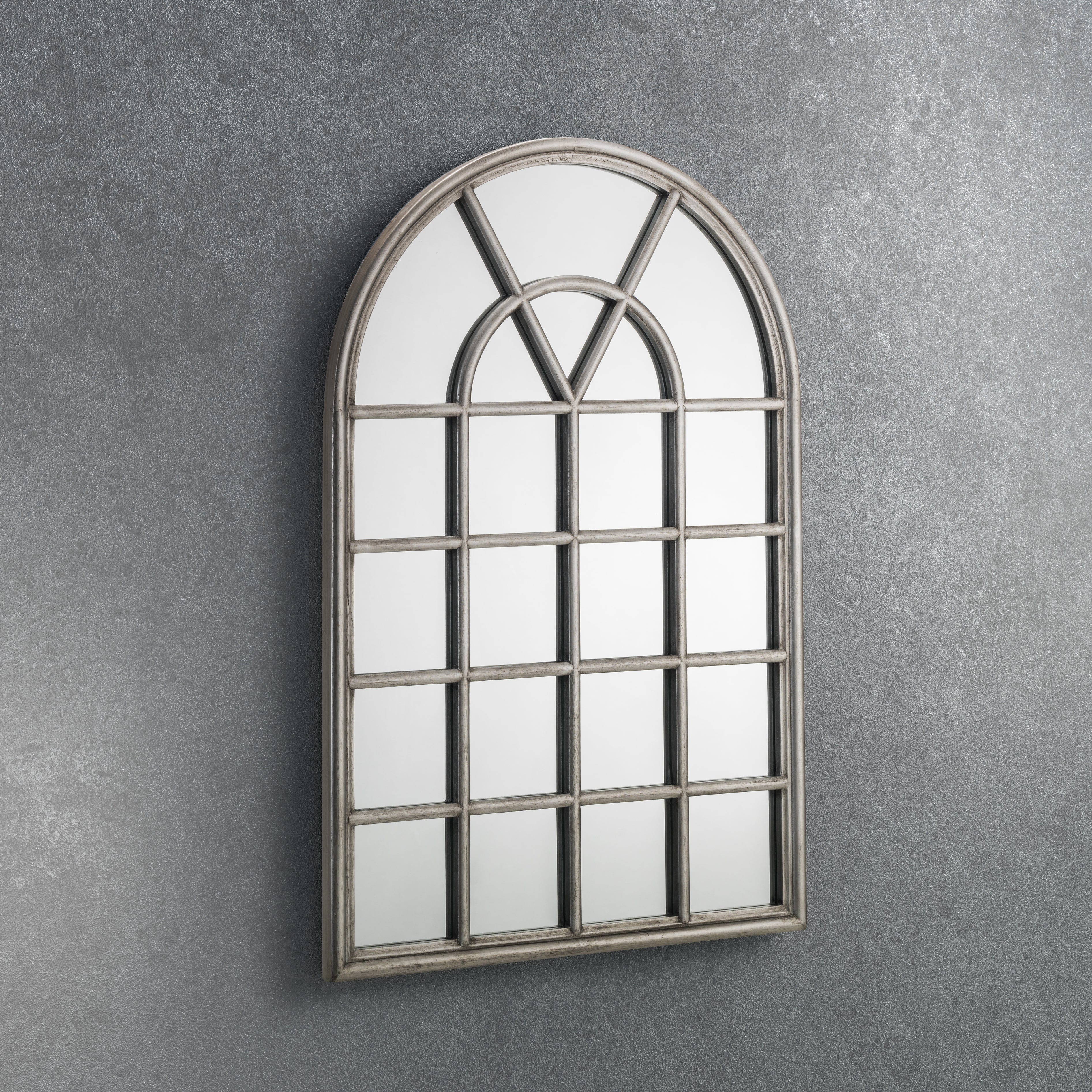 Opus Pewter Window Mirror – Julian Bowen, view 2