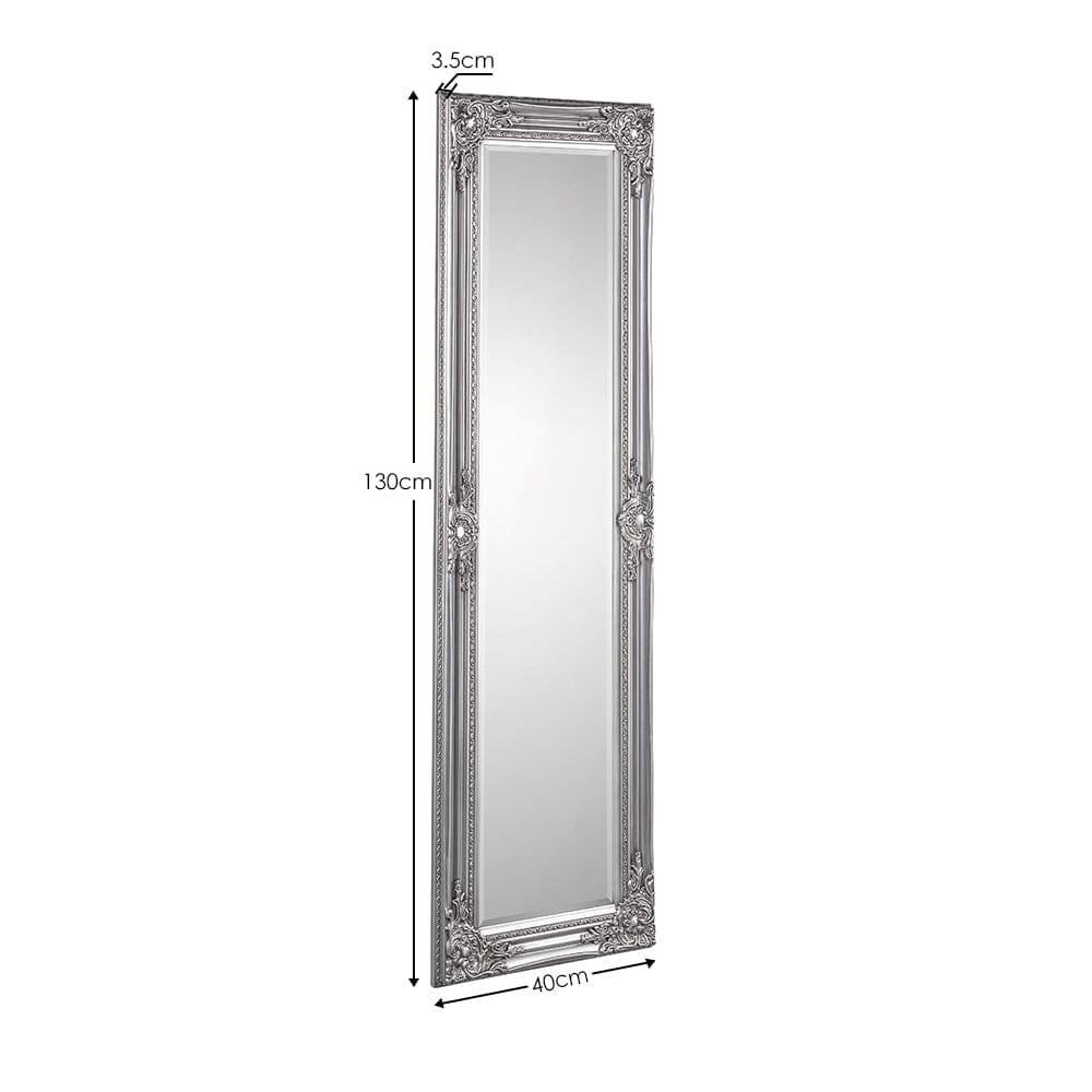 Palais Pewter Dress Mirror – Julian Bowen, view 3