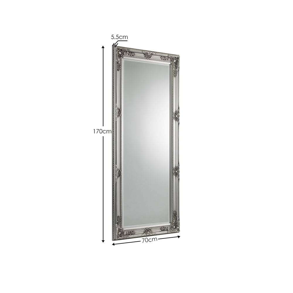 Palais Pewter Lean-To Dress Mirror – Julian Bowen, view 4
