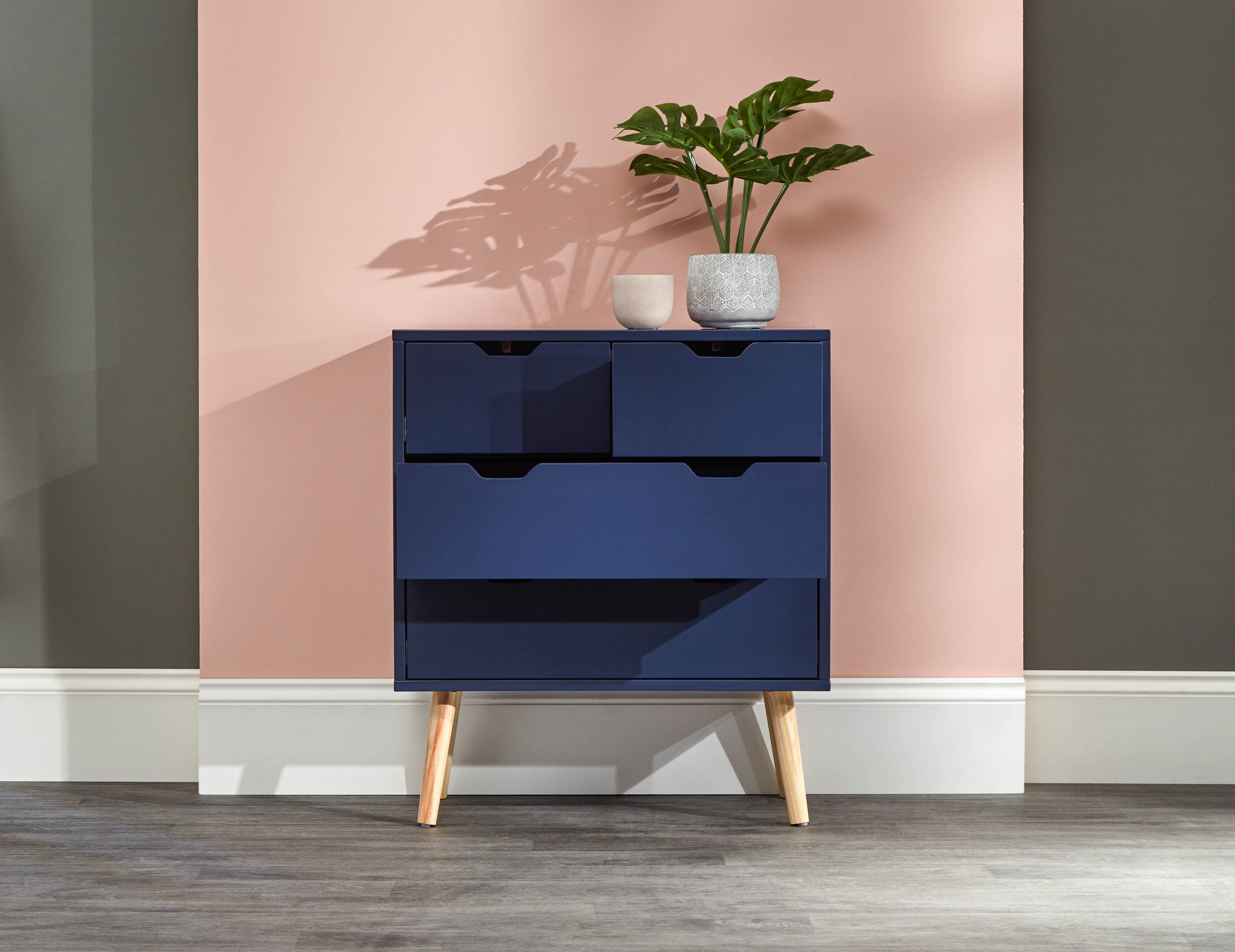 Nyborg 2+2 Drawer Chest Nightshadow – Nightshadow