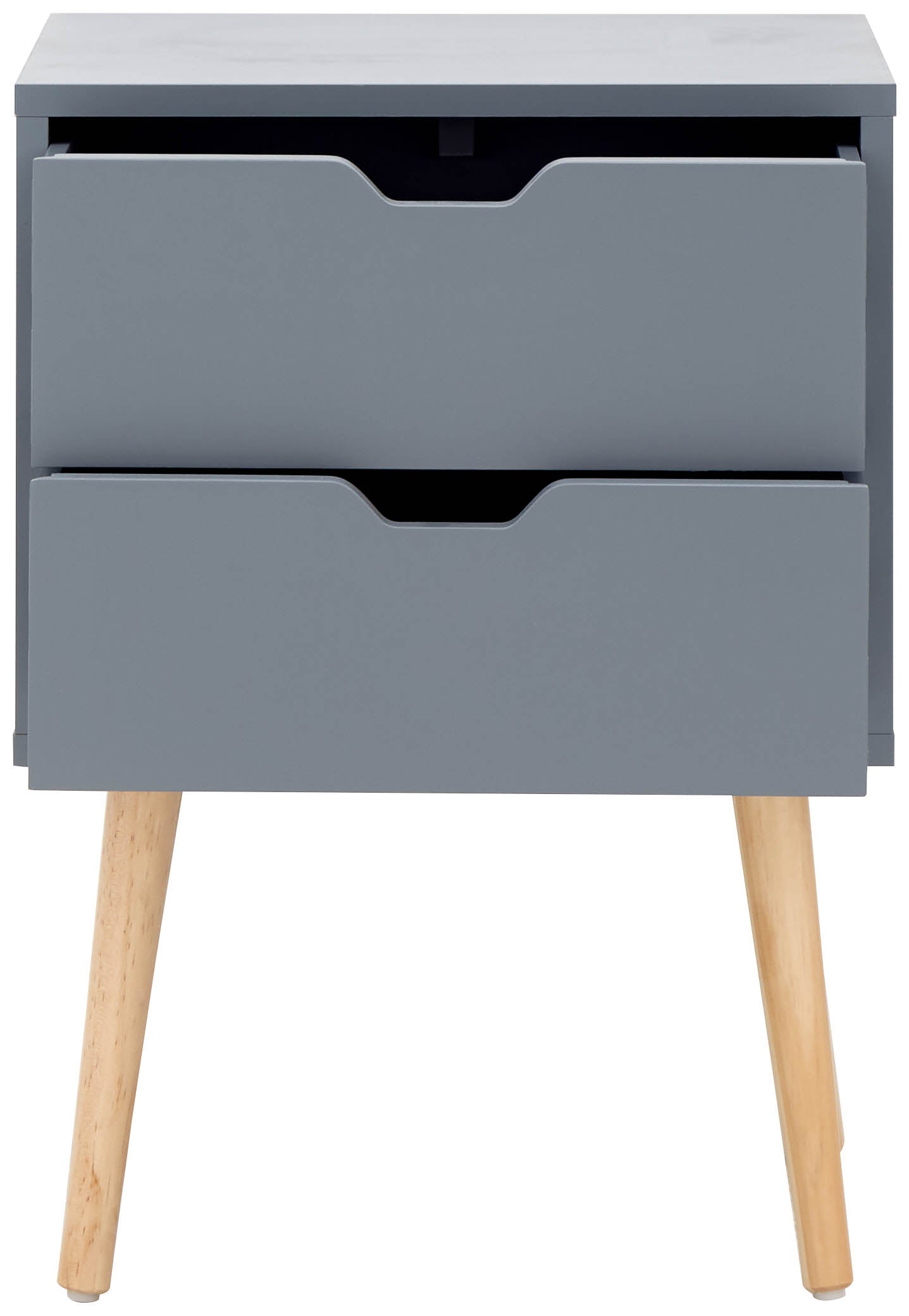 Nyborg Pair Of 2 Drawer Bedsides – Dark Grey