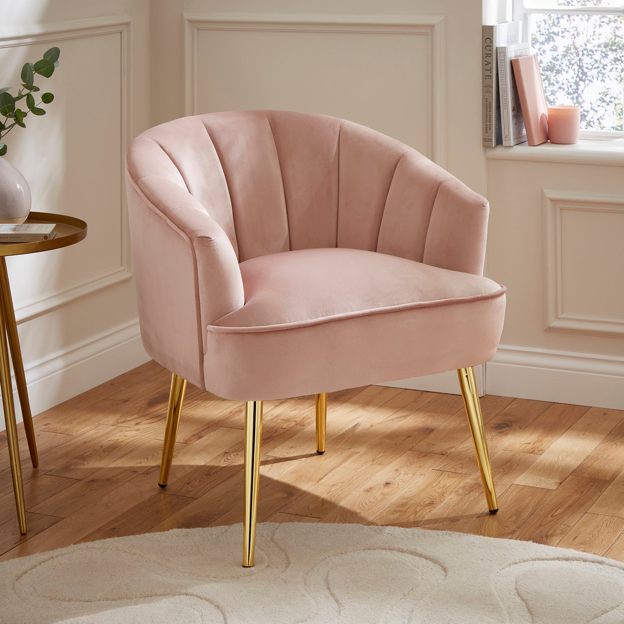 Pettine Chair Blush Pink – GFW, view 2