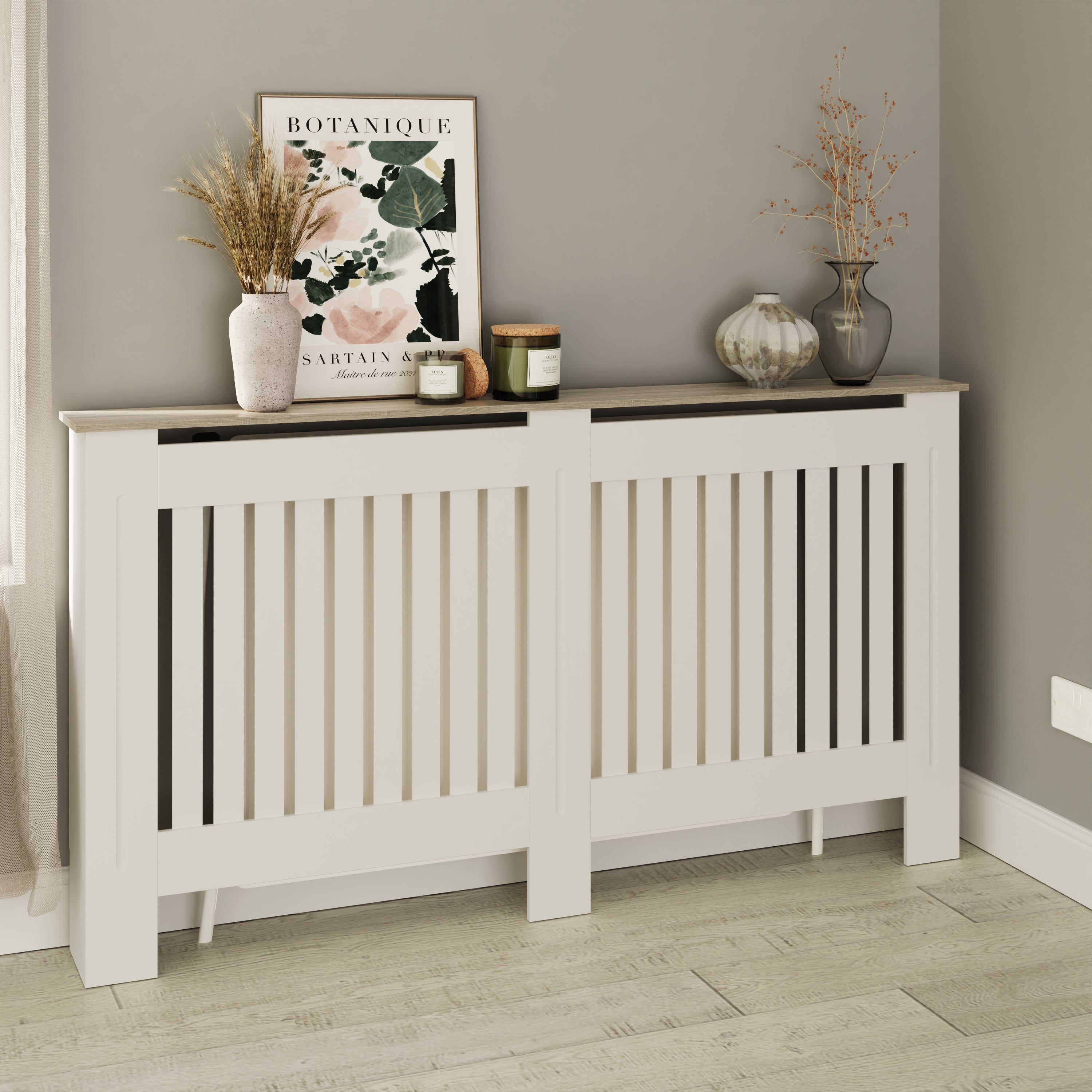 Longslow Radiator Cover Large White – GFW, view 2