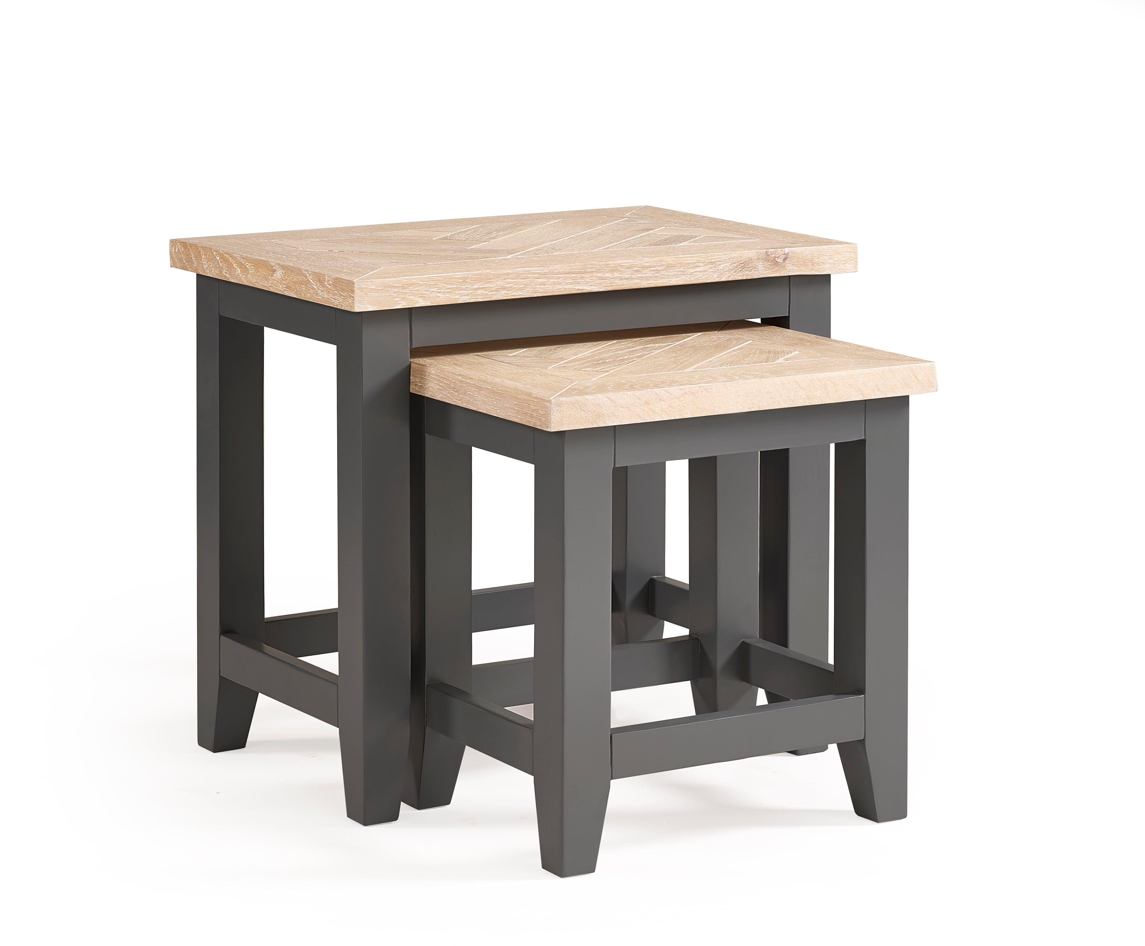 Bordeaux Nest Of Tables Dark Grey – Julian Bowen