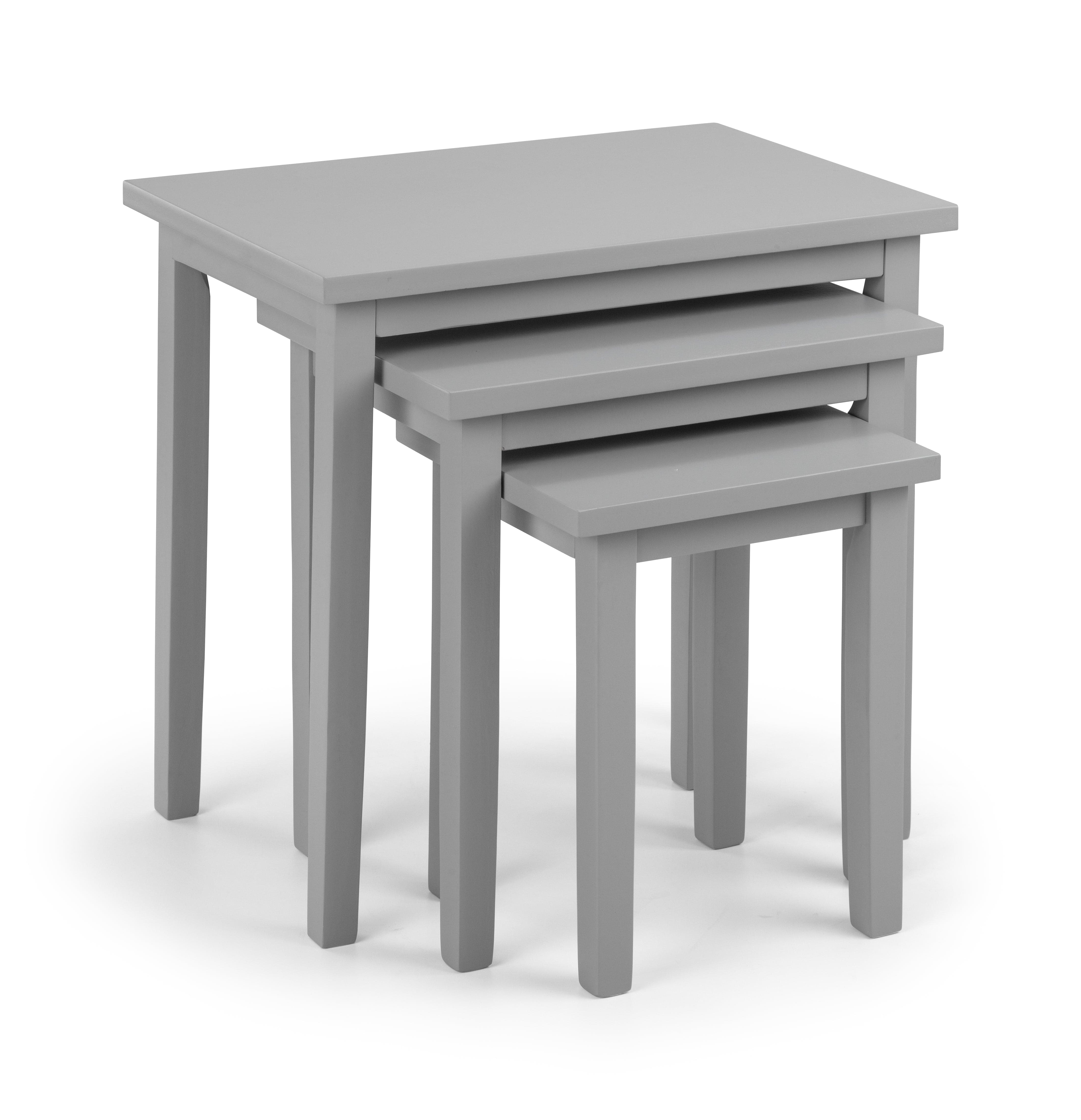 Cleo Nest Of Tables - Grey Finish – Julian Bowen