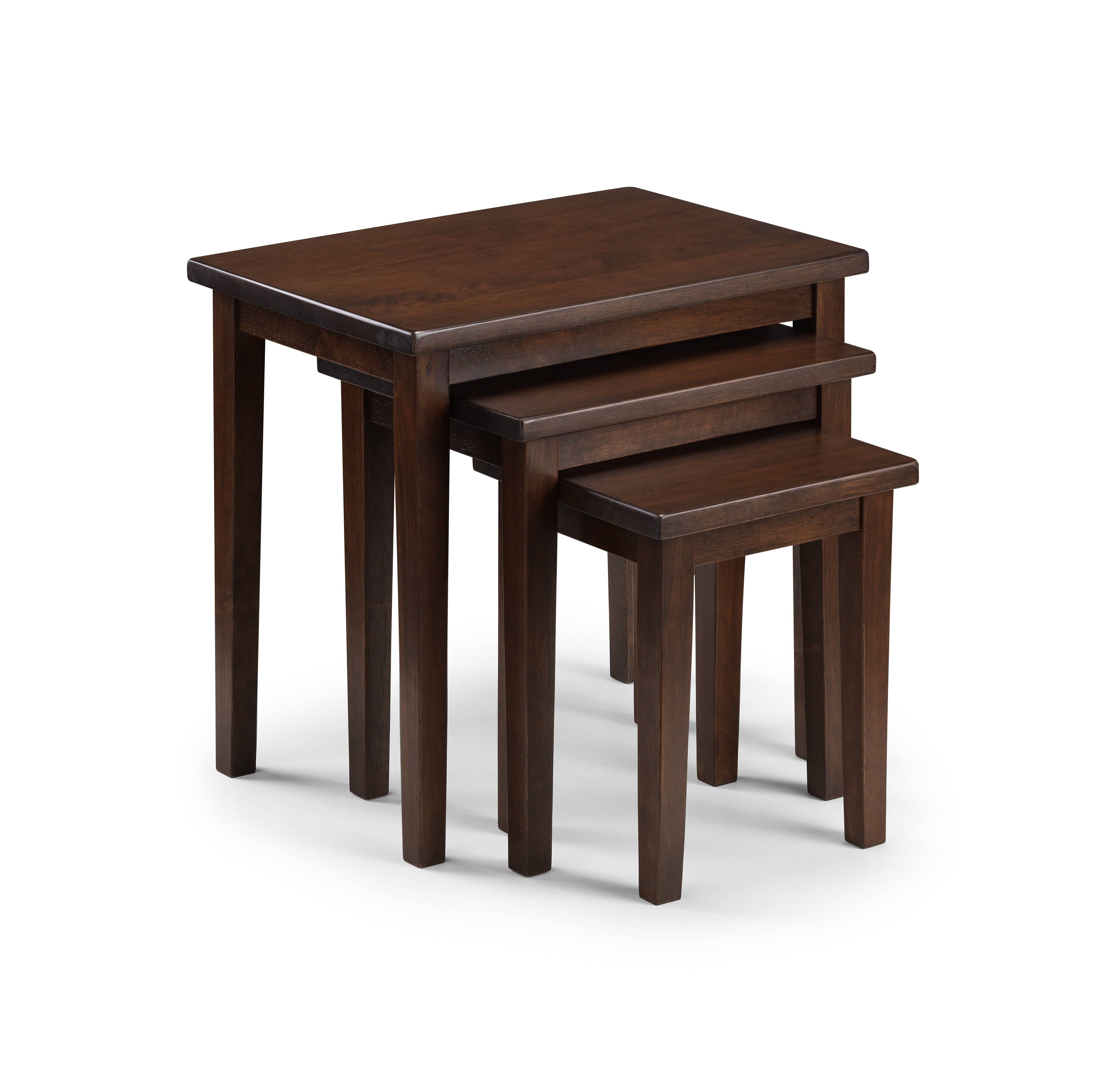 Cleo Nest Of Tables - Mahogany Finish – Julian Bowen