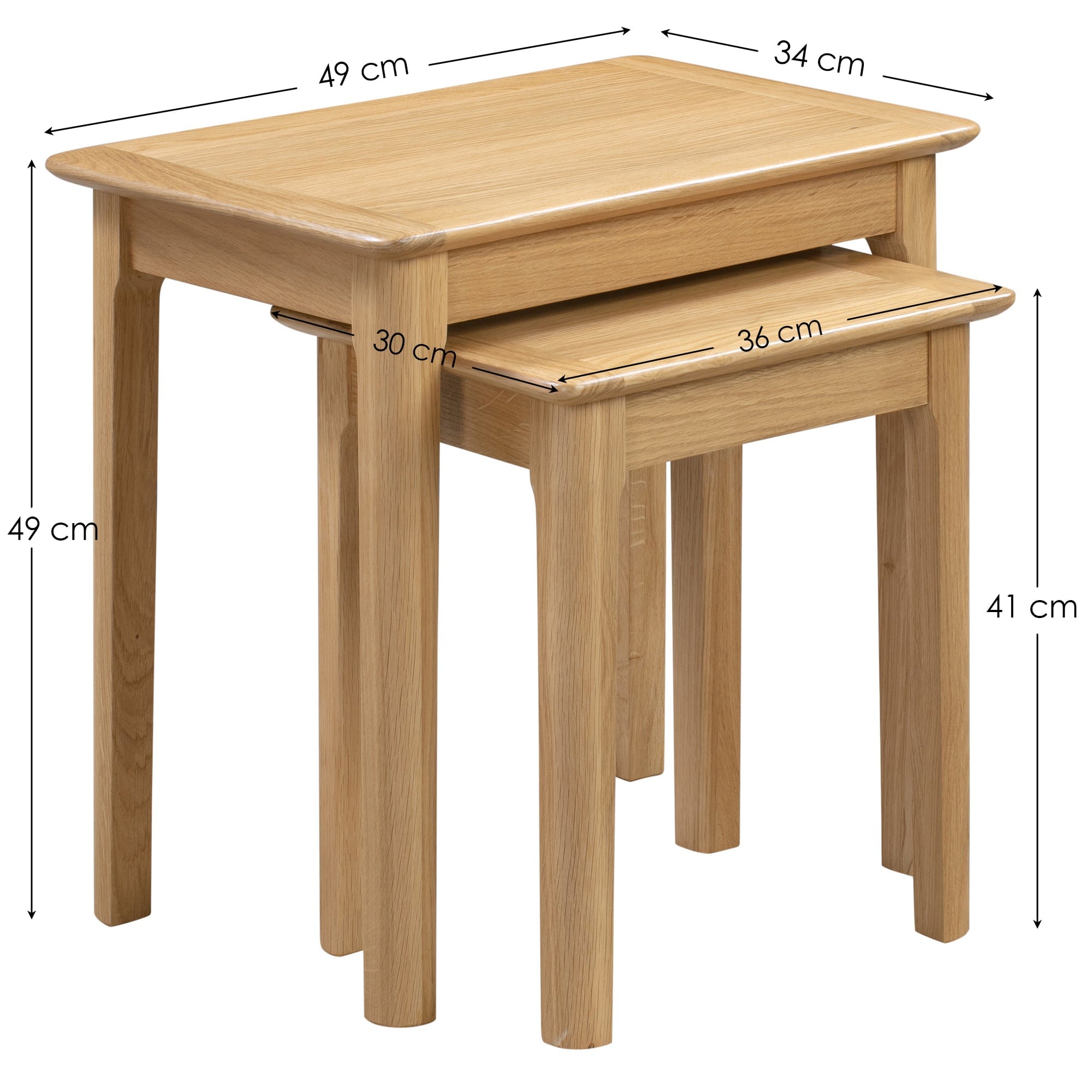 Cotswold Nest Of 2 Tables – Julian Bowen, view 3