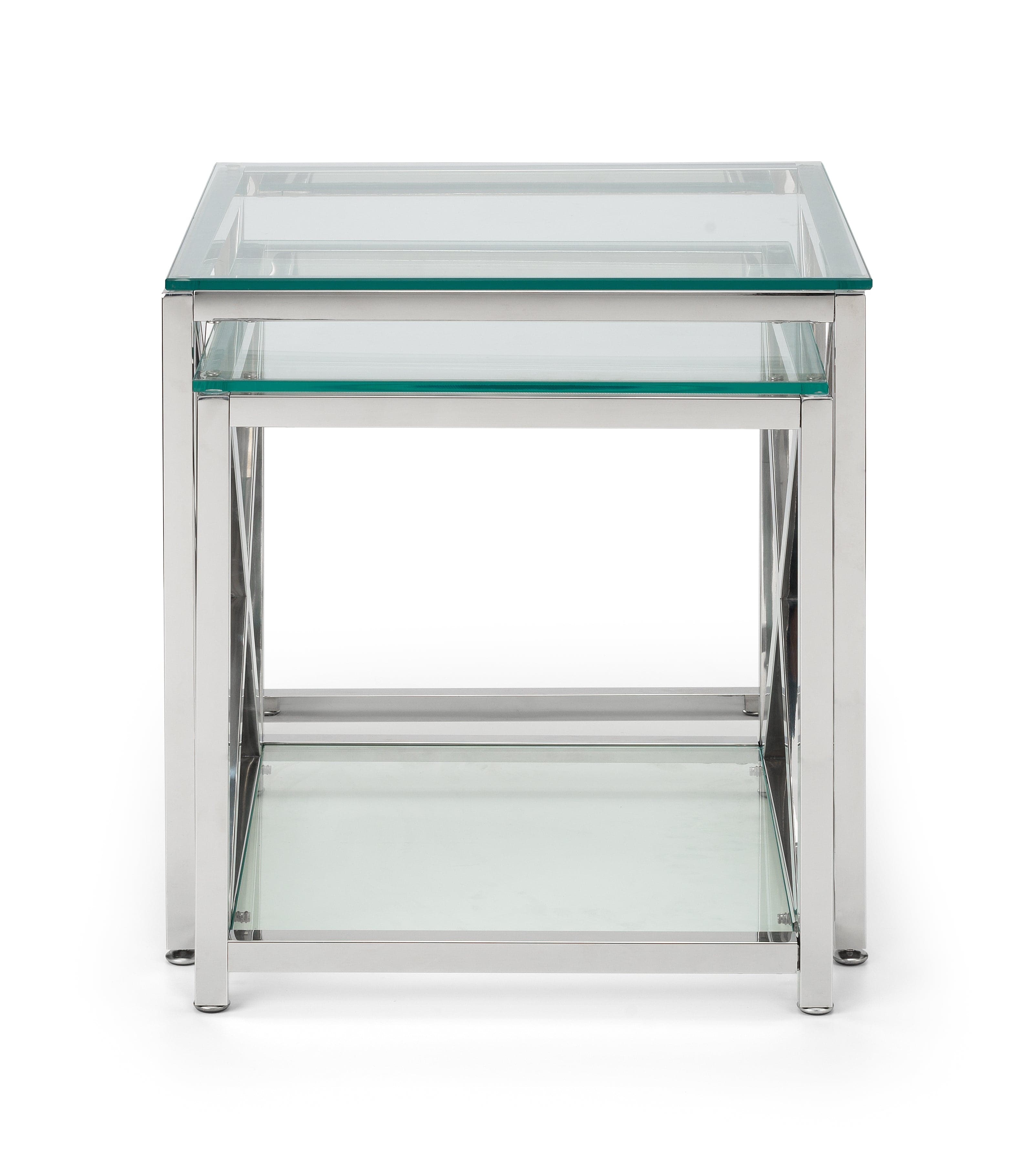 Julian Bowen Nest Of Tables Miami Nest Of Tables - Silver Bed Kings