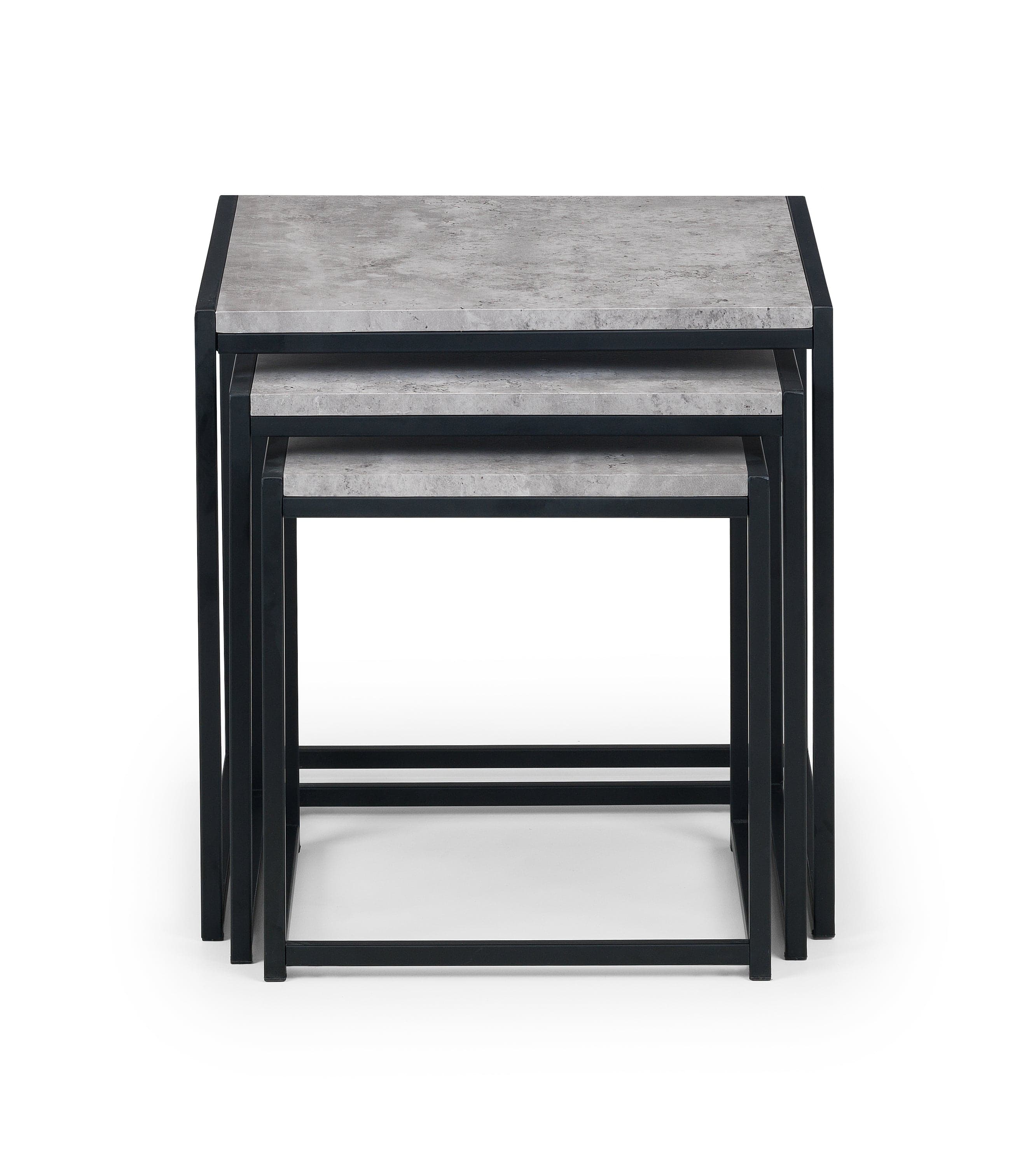 Staten Concrete Nest Of 3 Tables – Julian Bowen, view 2
