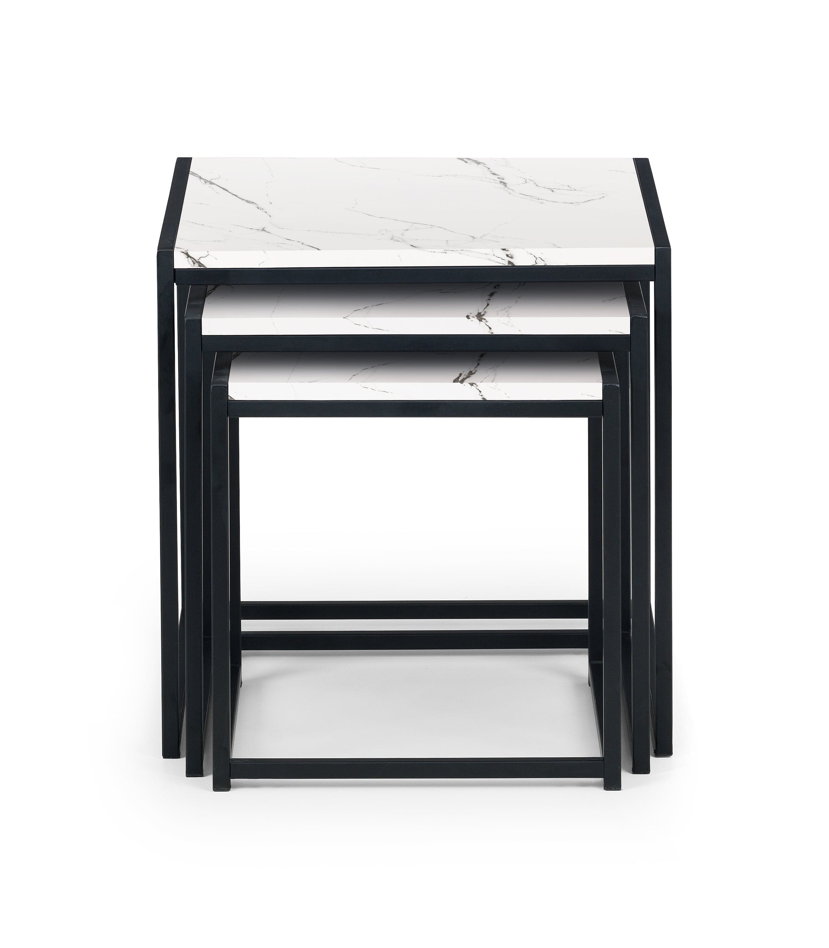 Tribeca Nest Of 3 Tables - White Marble – Julian Bowen