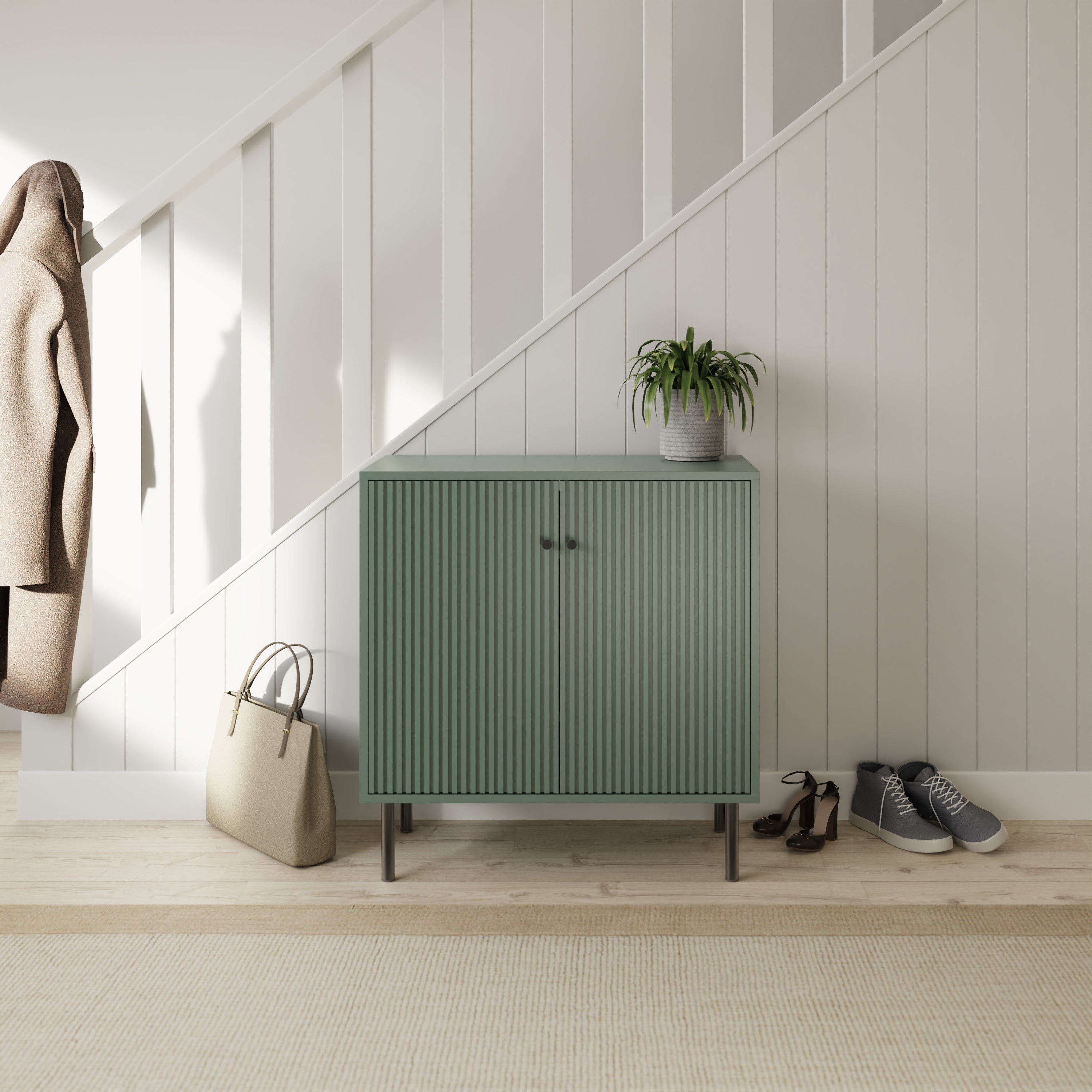 Garrucha Utility Shoe Cabinet – Dowager Green