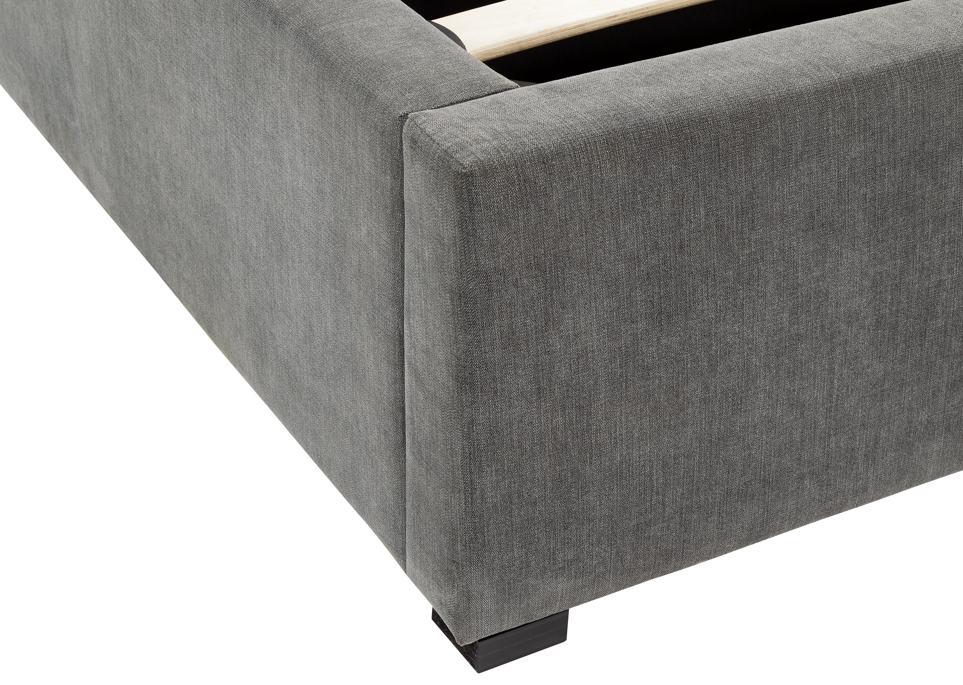 Dakota Ottoman Bed With Solid Base Grace Pewter – GFW, view 24