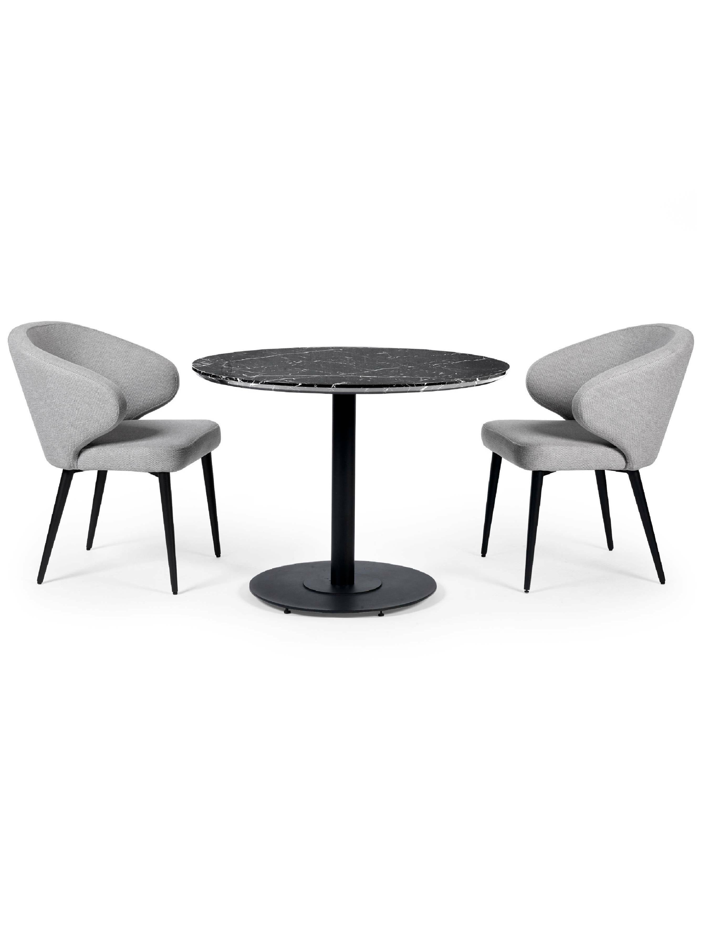 Marcus Light Grey Fabric Dining Chairs (Set of 2) – Julian Bowen, view 10