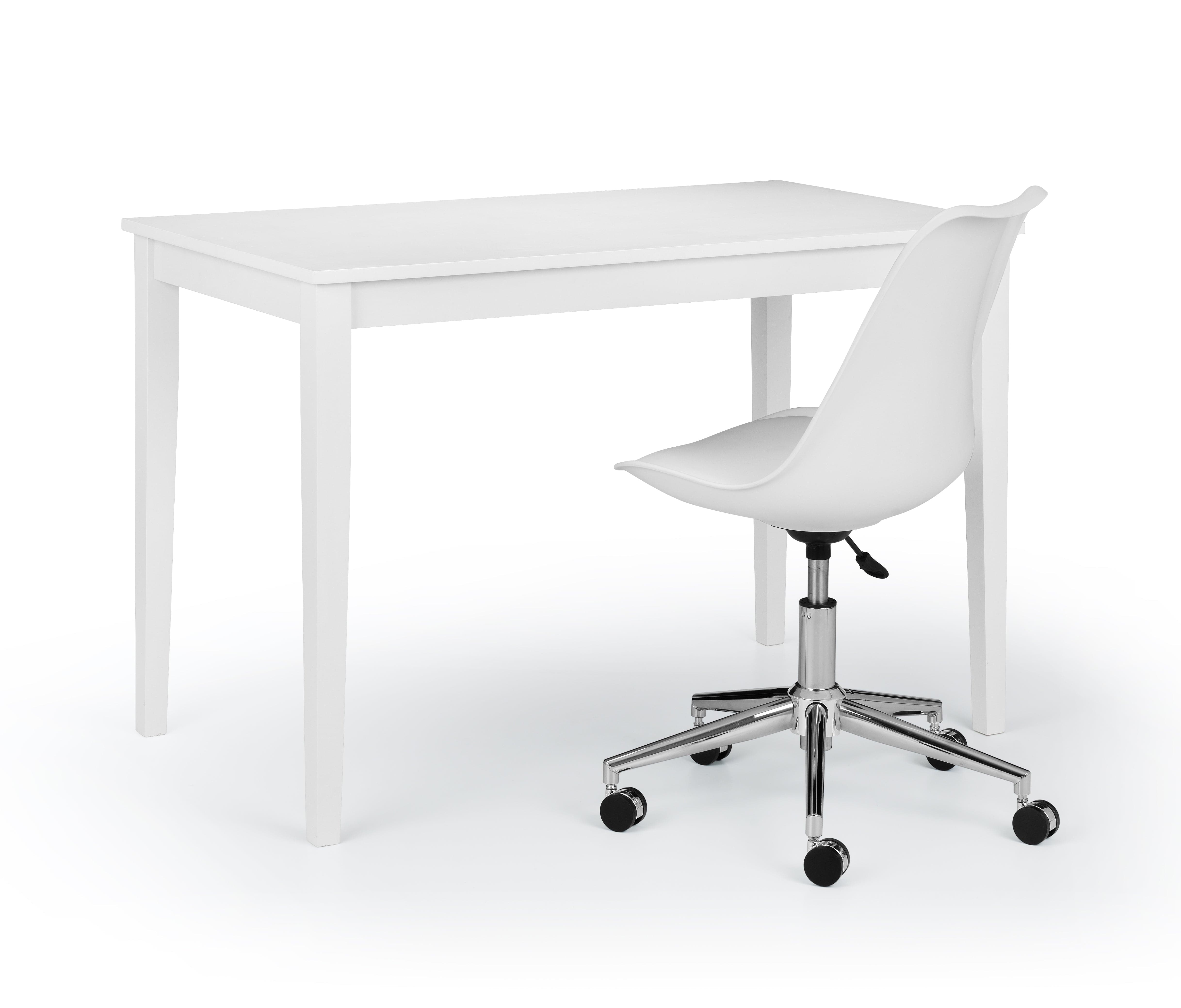 Erika Office Chair - White/Chrome – Julian Bowen, view 3