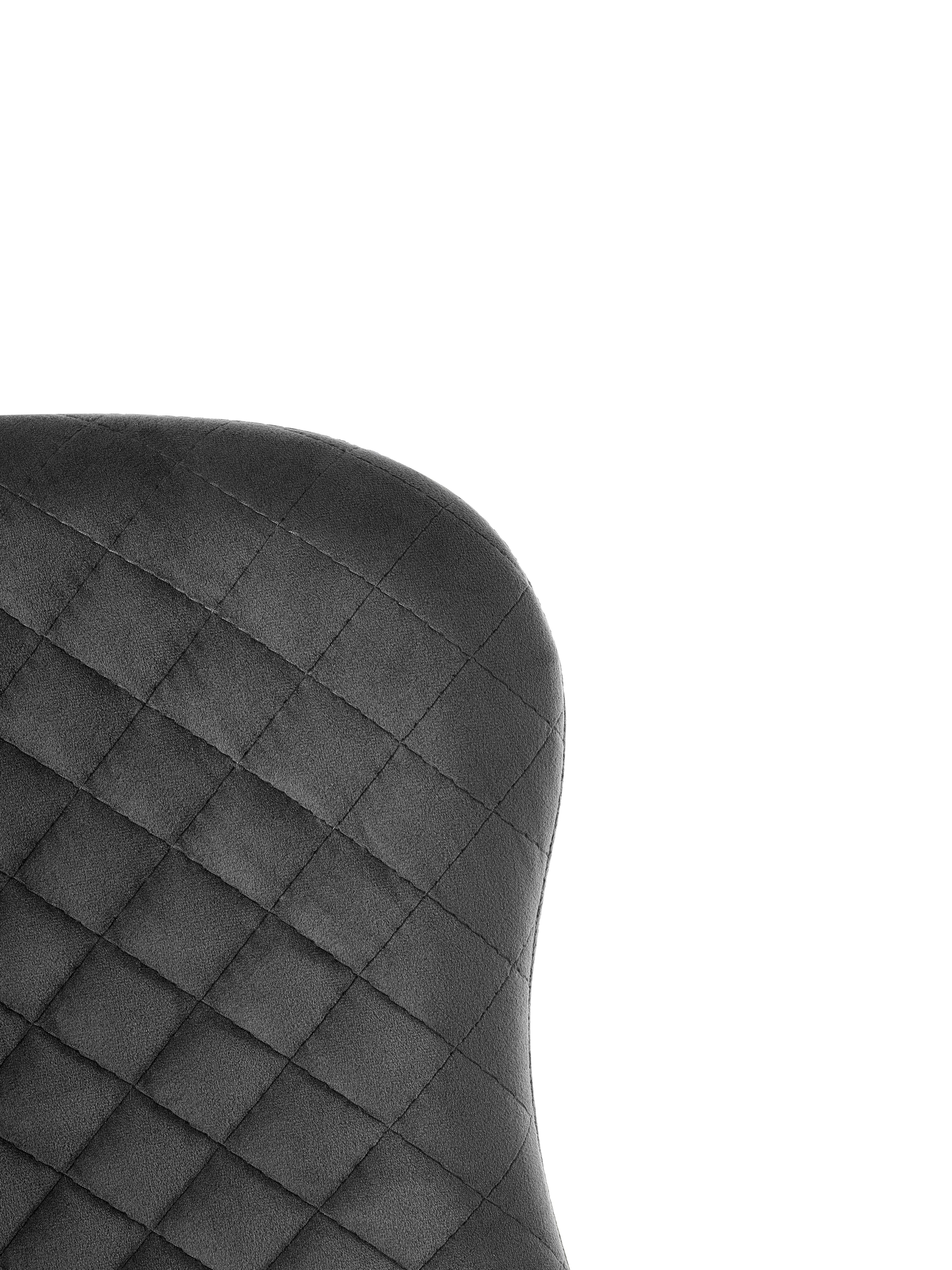 Luxe Office Chair In Grey Velvet – Julian Bowen, view 5