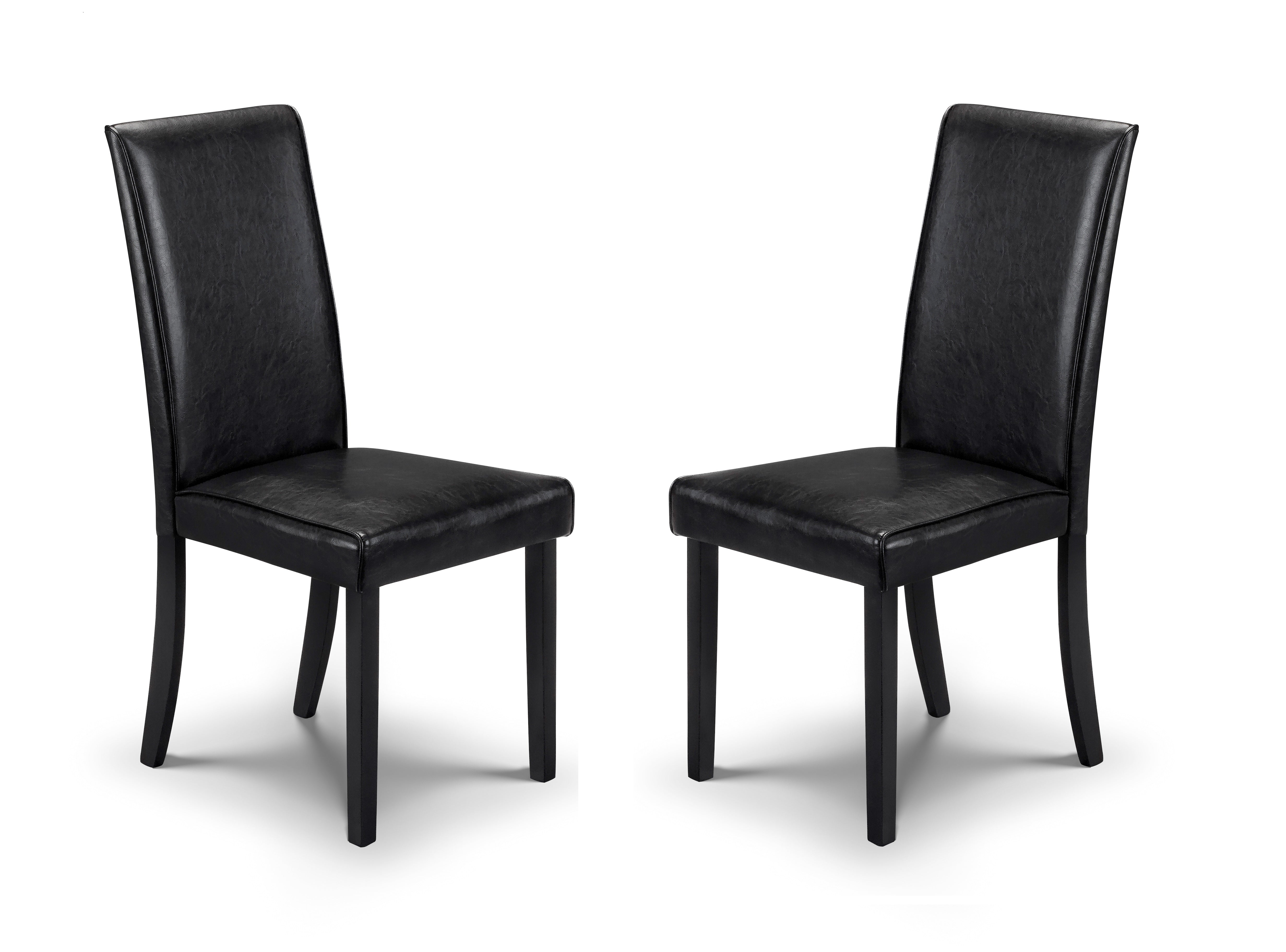 Hudson Black Dining Chairs (Set Of 2) – Julian Bowen
