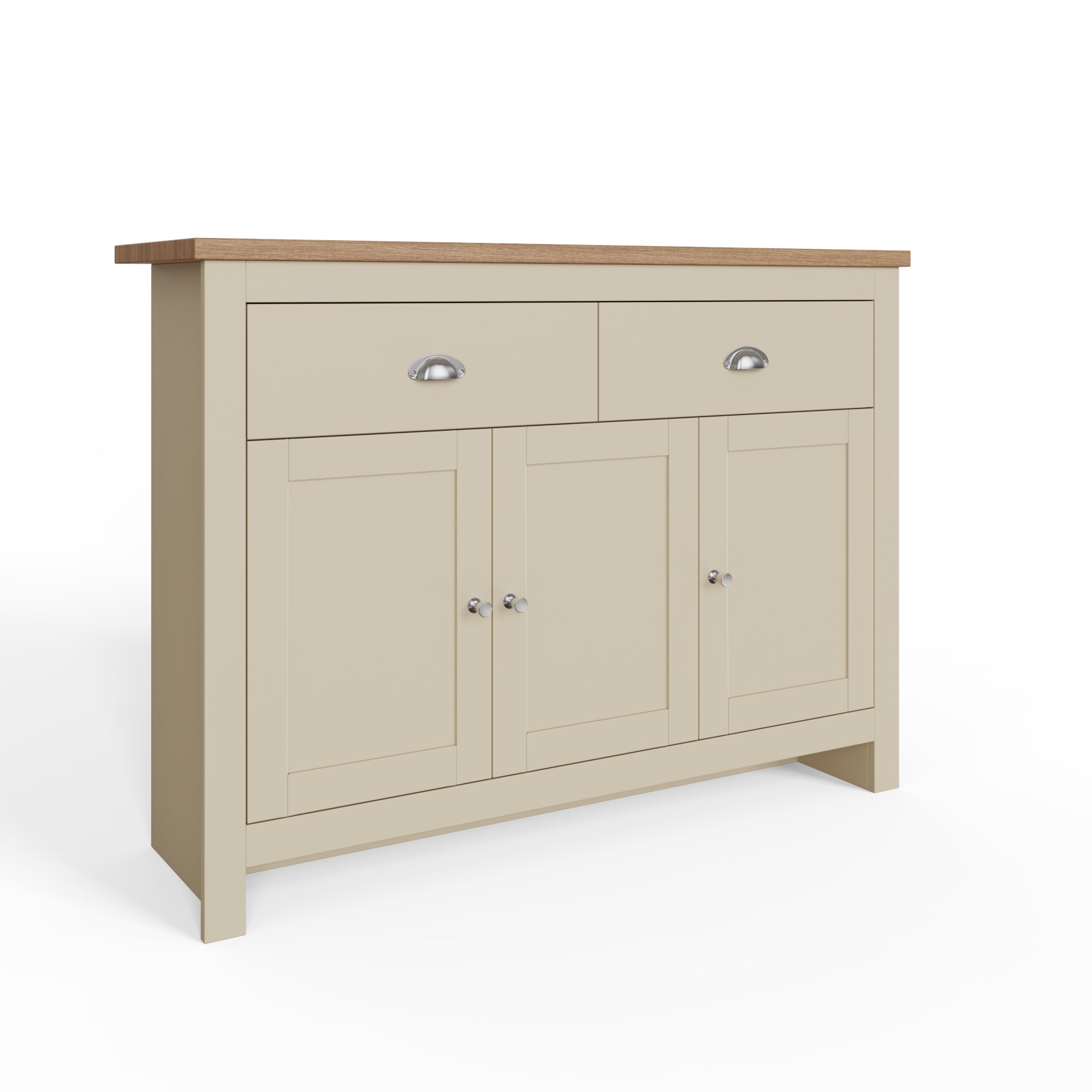 Lancaster Large Sideboard – Cream & Oak