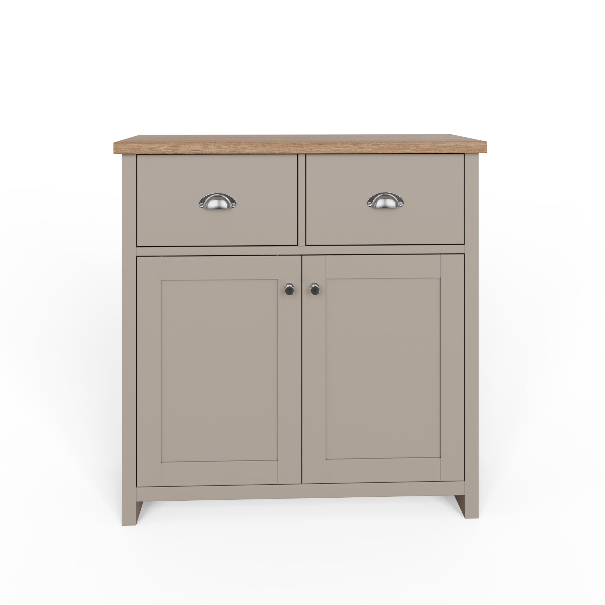 Lancaster Compact Sideboard – Grey & Oak