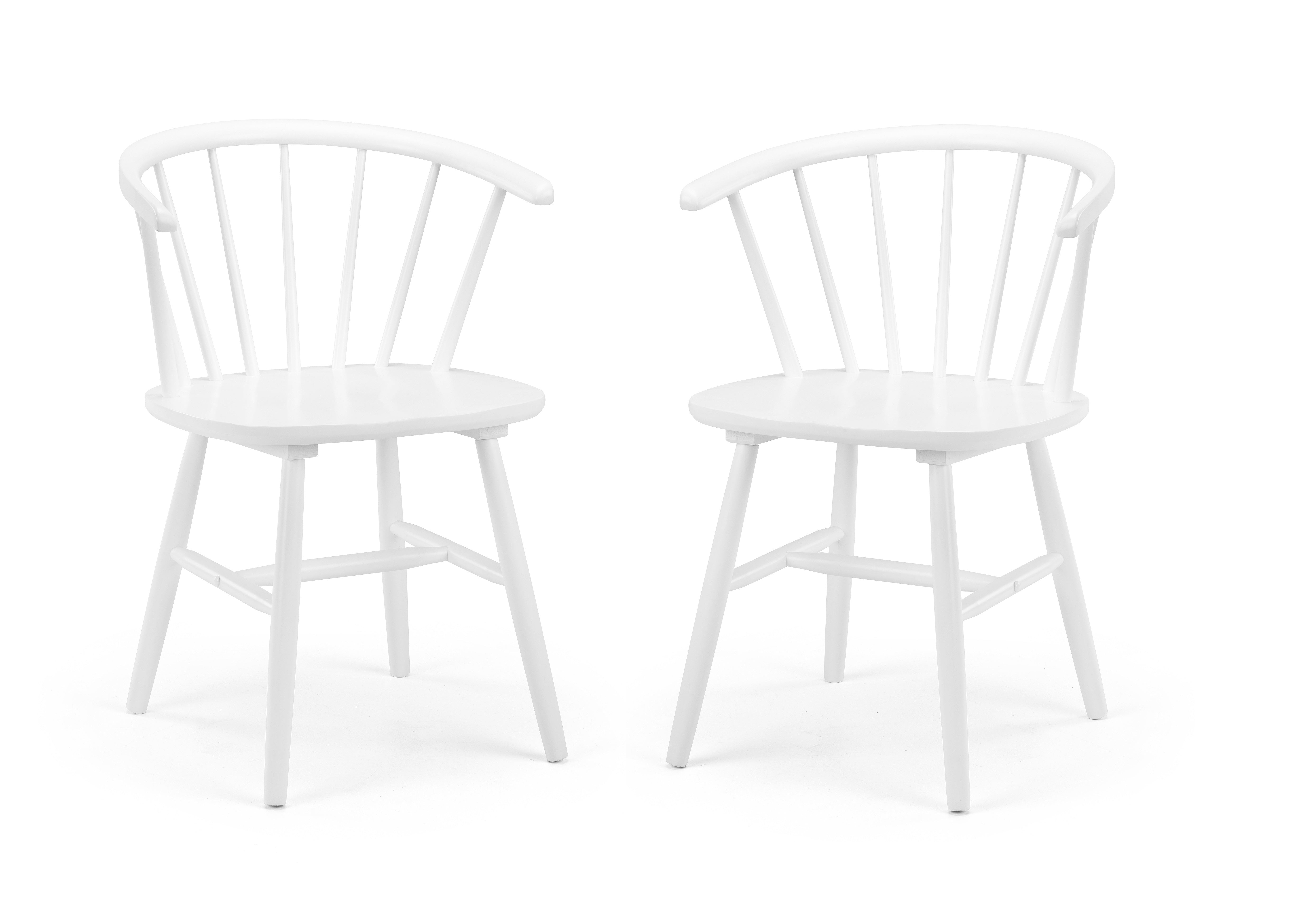 Modena Dining Chairs - White (Set Of 2) – Julian Bowen