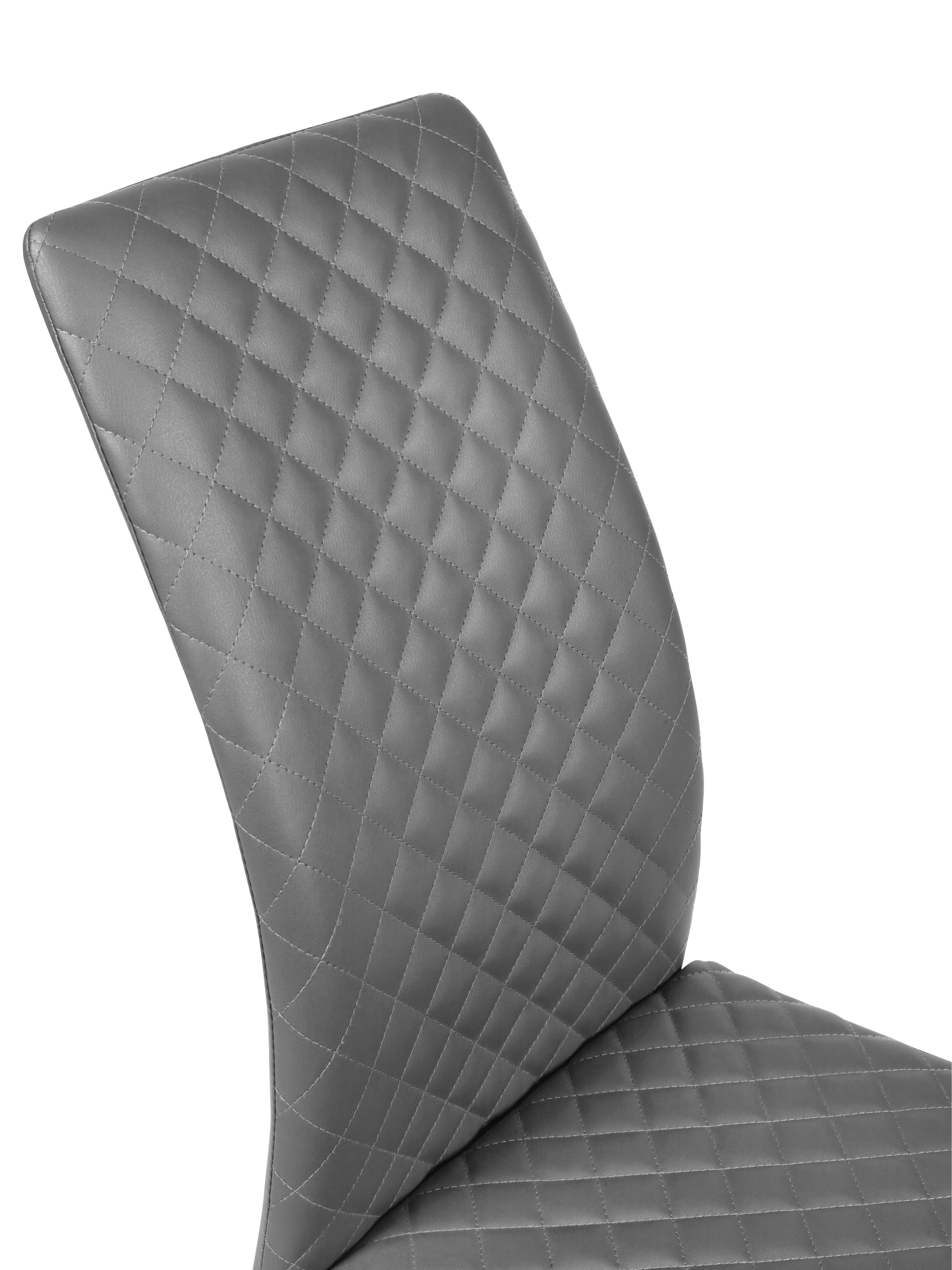 Xavier Grey Upholstered Cantilever Dining Chairs (Set of 4) – Julian Bowen, view 5