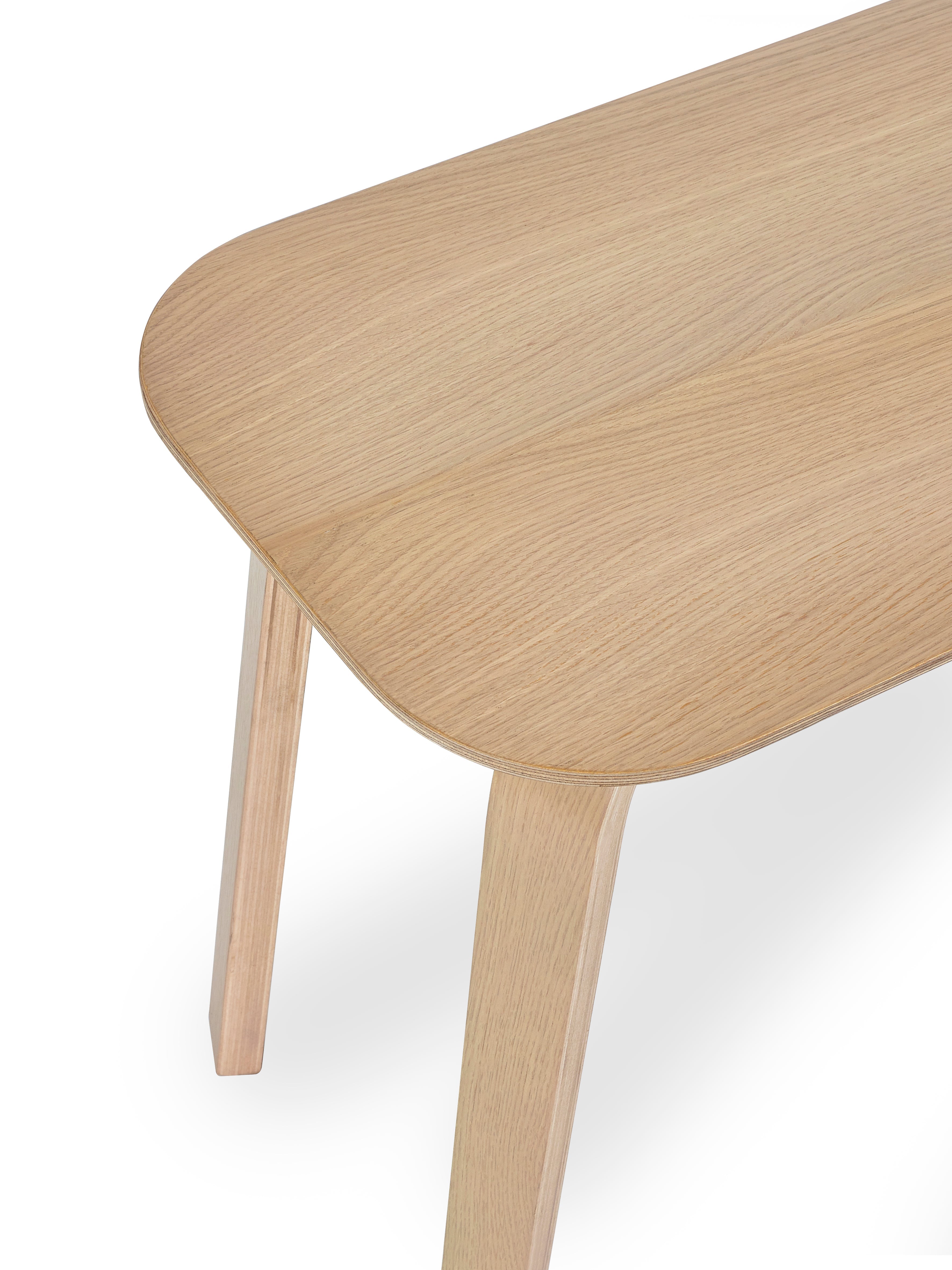 Kaito Oak Curved Leg Bench – Julian Bowen, view 3