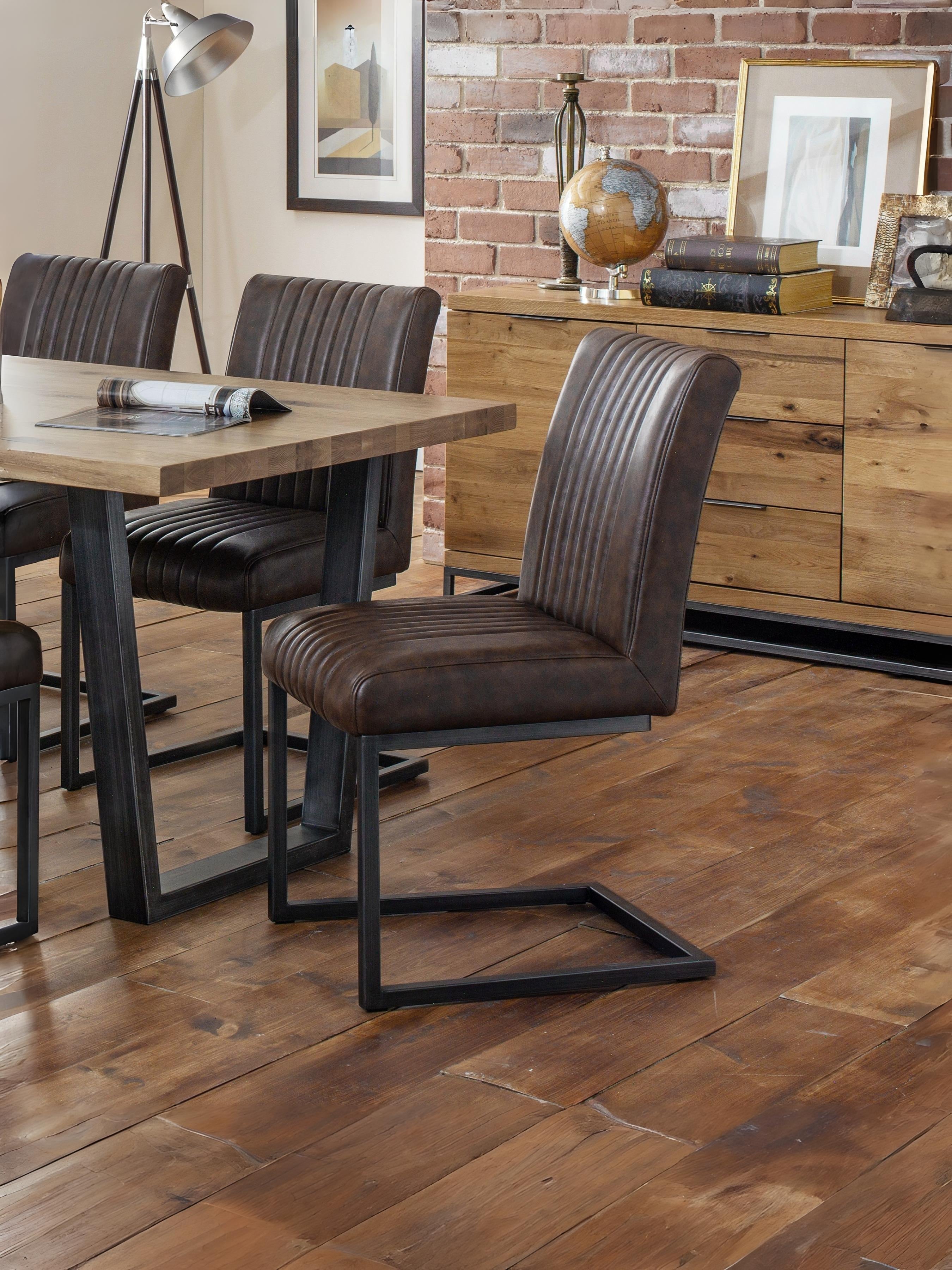 Brooklyn Chairs - Brown (Set of 2) – Julian Bowen, view 4