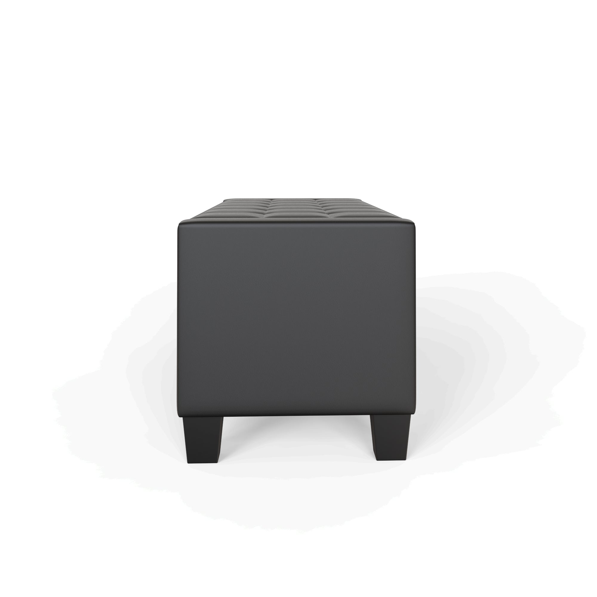 Verona Ottoman Bench Black Pu – GFW, view 8