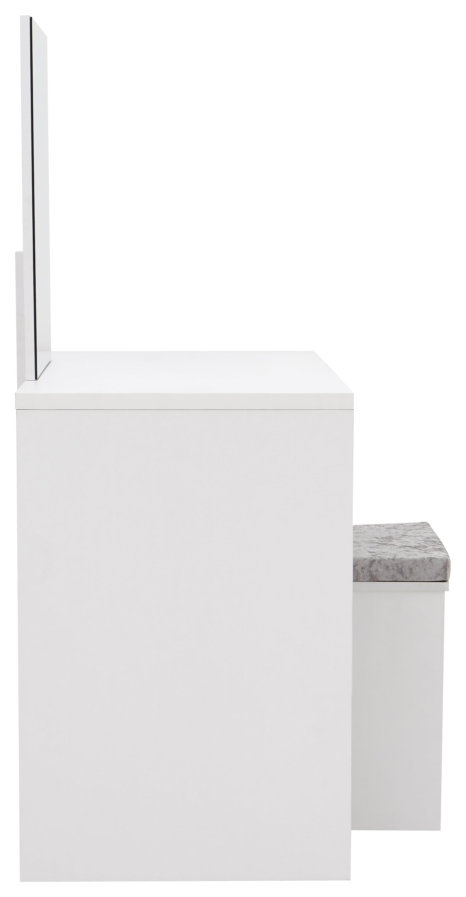 Elizabeth Dressing Table Set – White & Grey