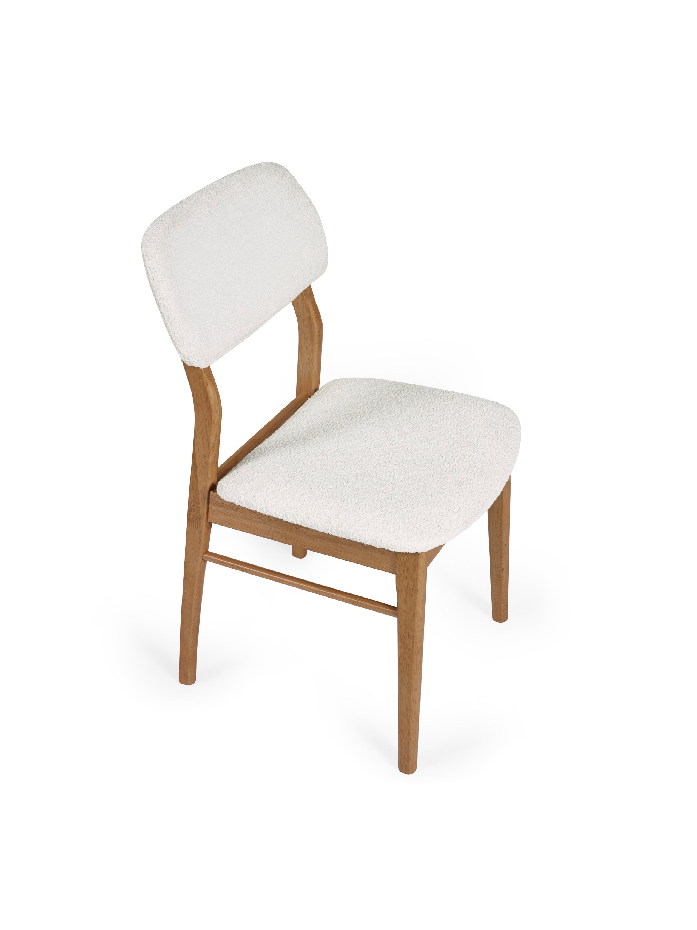 Theia White Boucle Upholstered Dining Chairs (Set of 2) – Julian Bowen, view 5