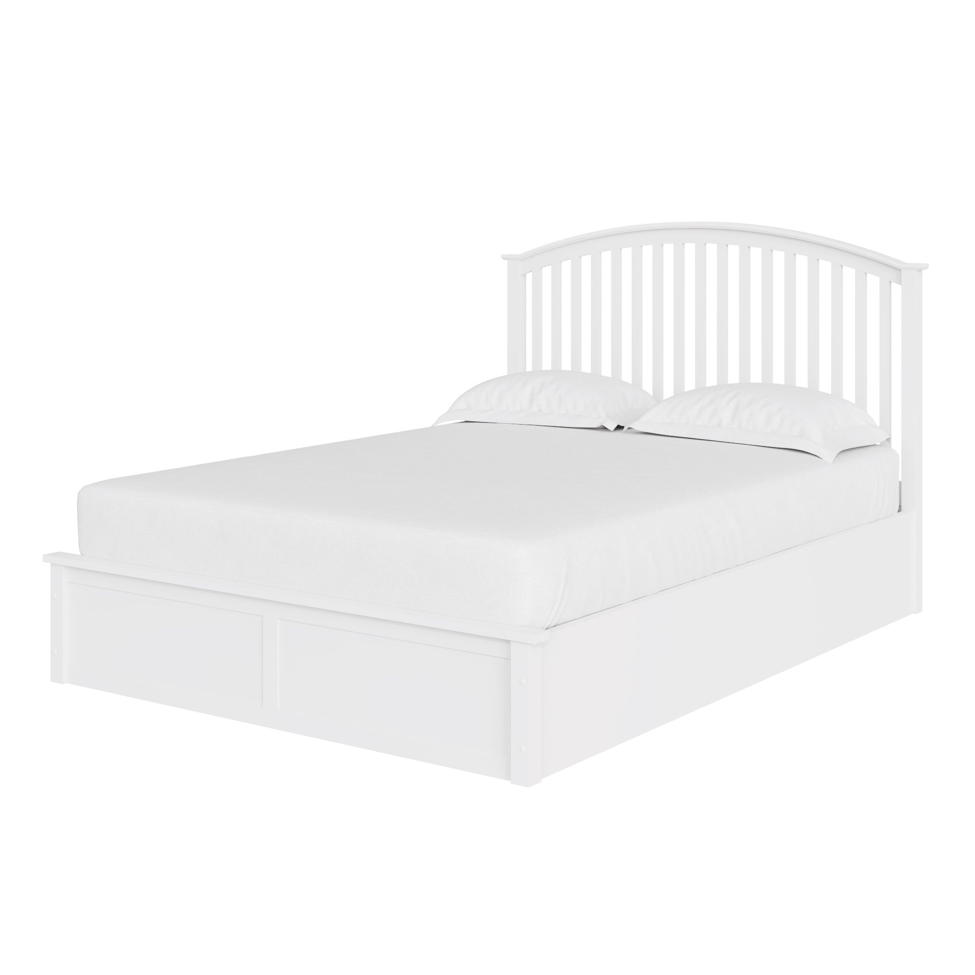 Madrid Wooden Ottoman Bed White – GFW, view 5
