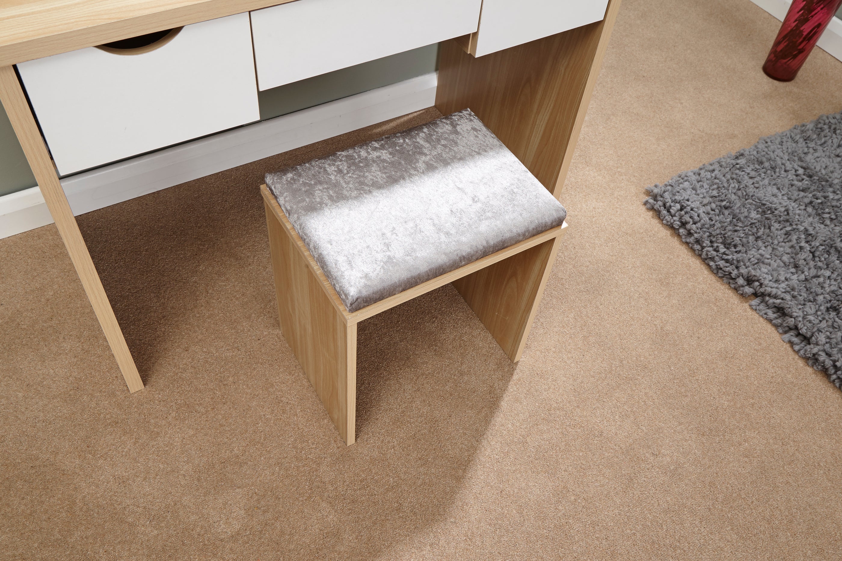 Elizabeth Dressing Table Set – Oak & White