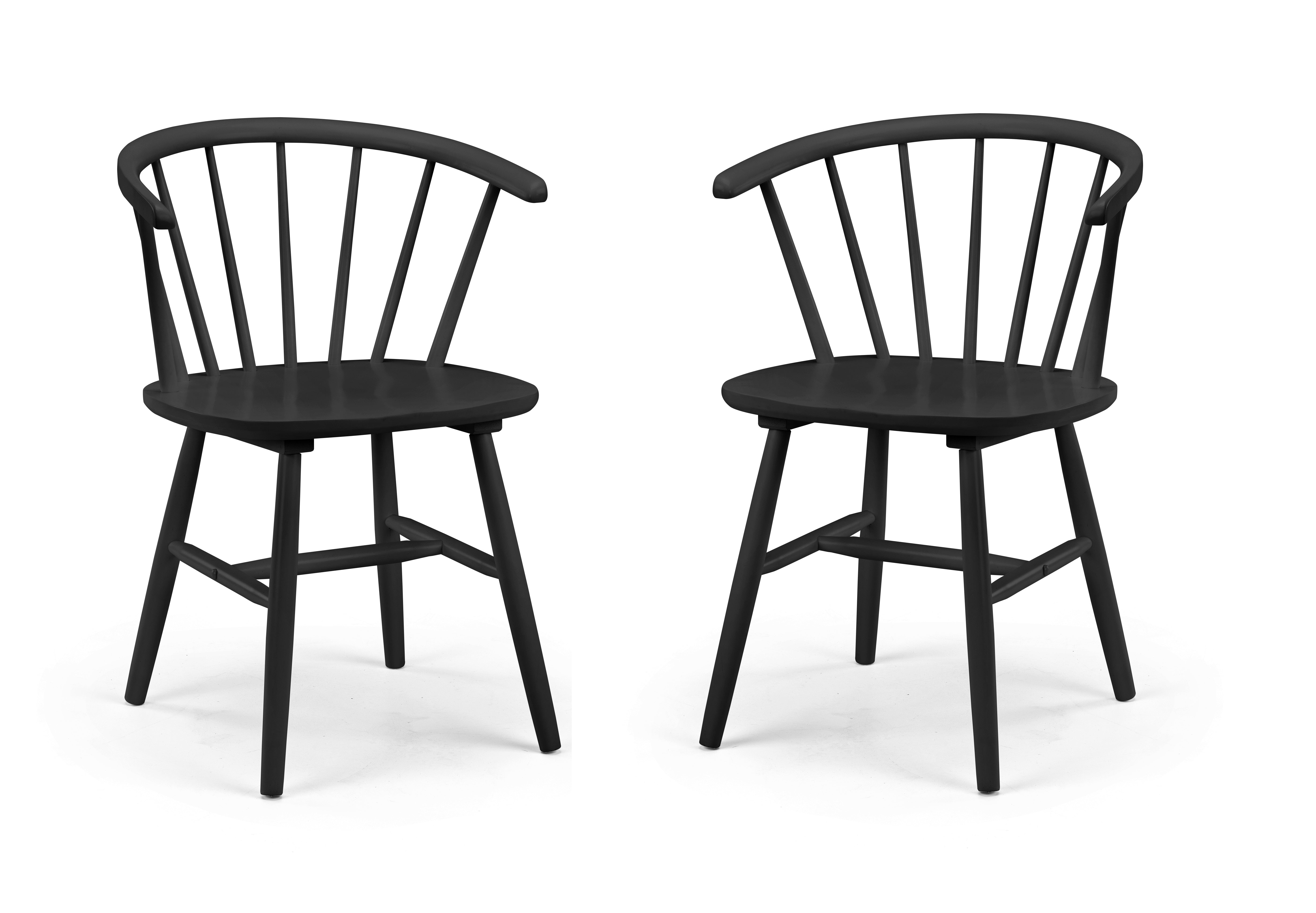 Modena Dining Chairs - Black (Set Of 2) – Julian Bowen