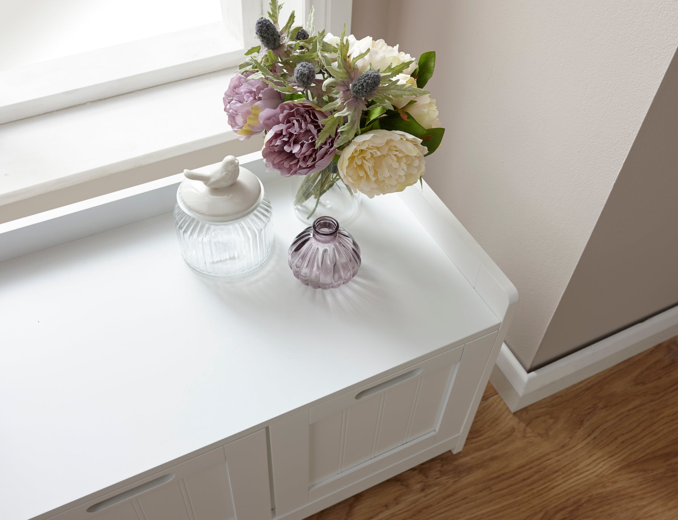 Colonial 3 Door Storage Unit – White
