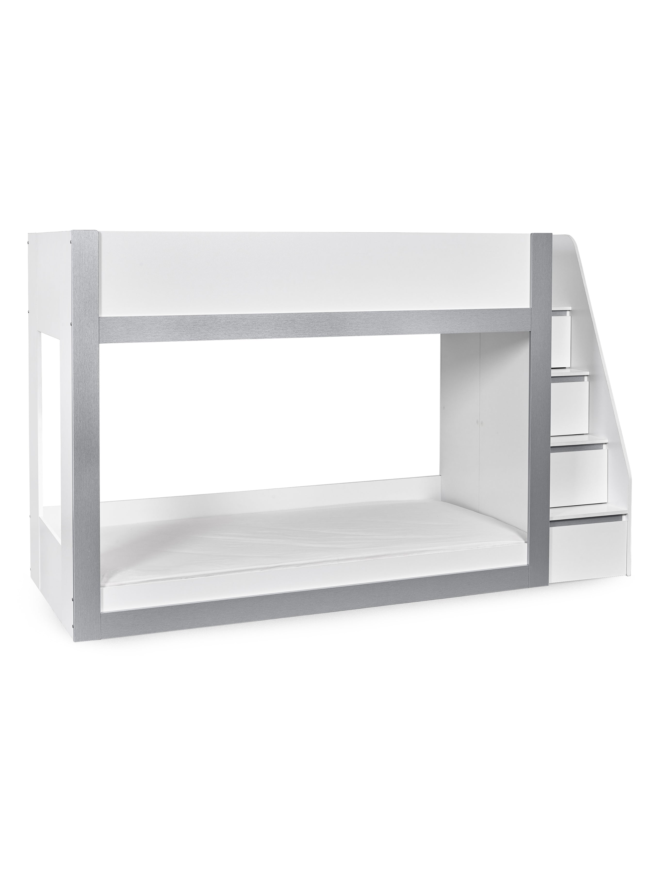 Gaia Bunk Bed - White and Silver – Julian Bowen