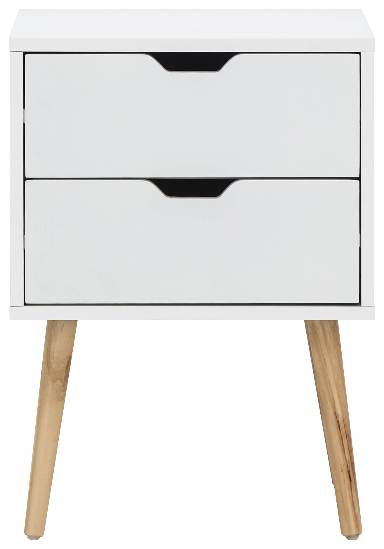 Nyborg Single 2 Drawer Bedside – White